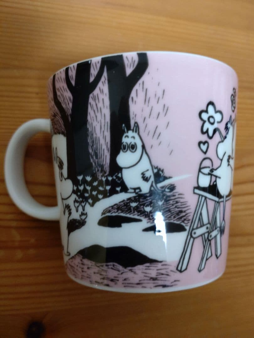 [Rare] ARABIA Moomin Mug 1996 Love Pink