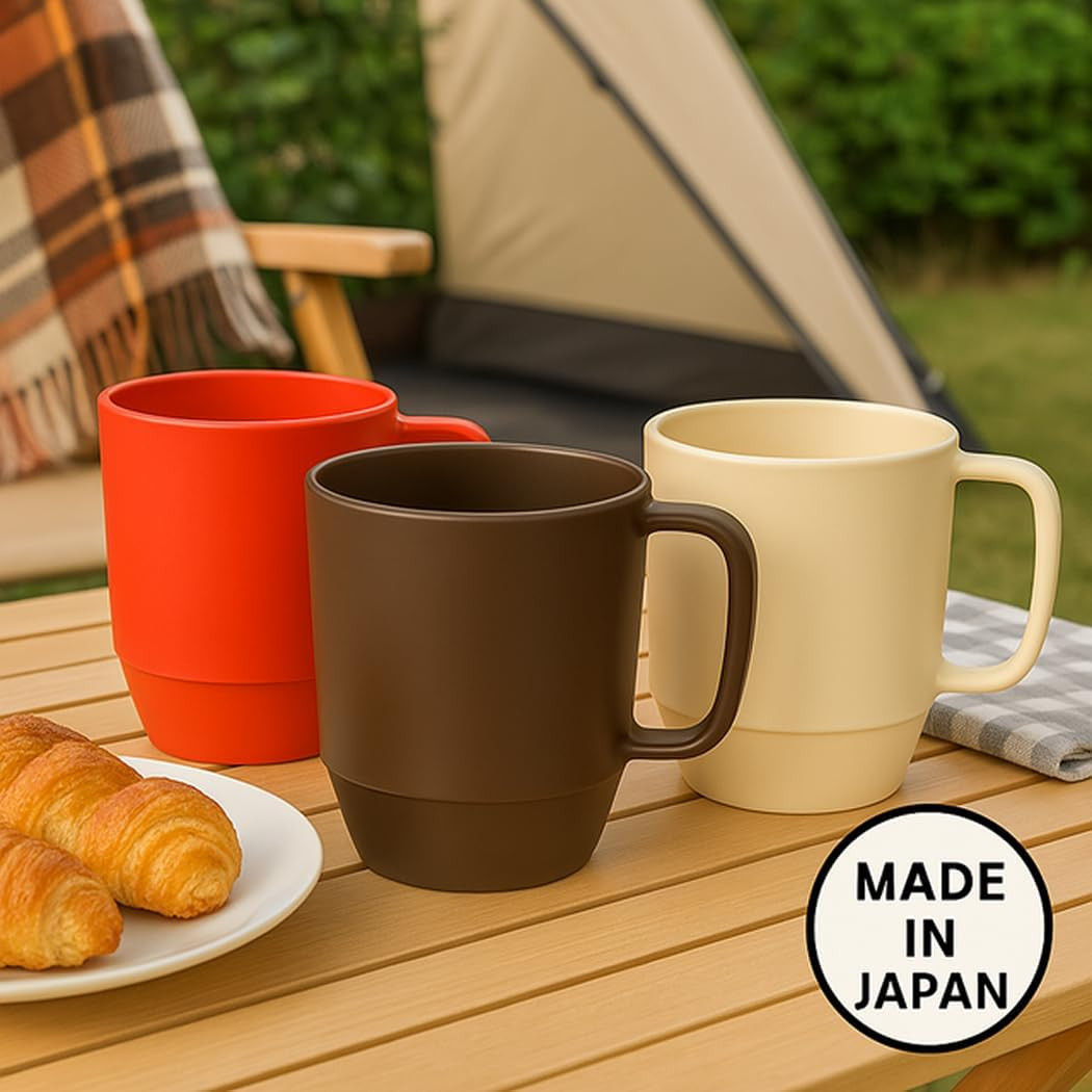 , Japanese Plastic Mug 1 Pack 12Oz Bpa-Free Non-Toxic Unbreakable Camping Coffee