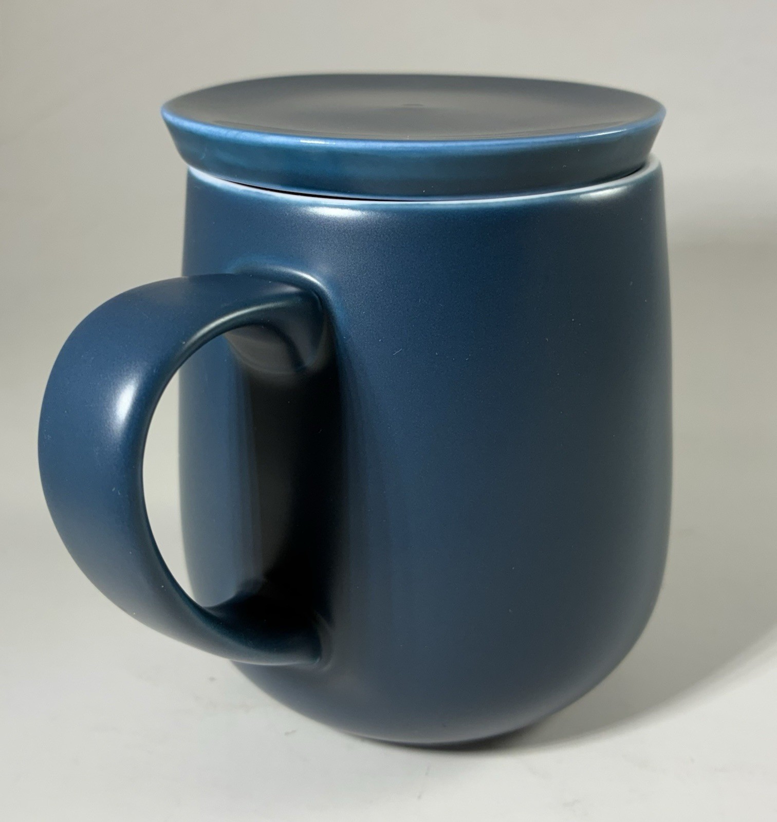 OHOM Fine Ceramic Mug In Blue 14oz Mug & Lid Only – Charging Pad Not Included