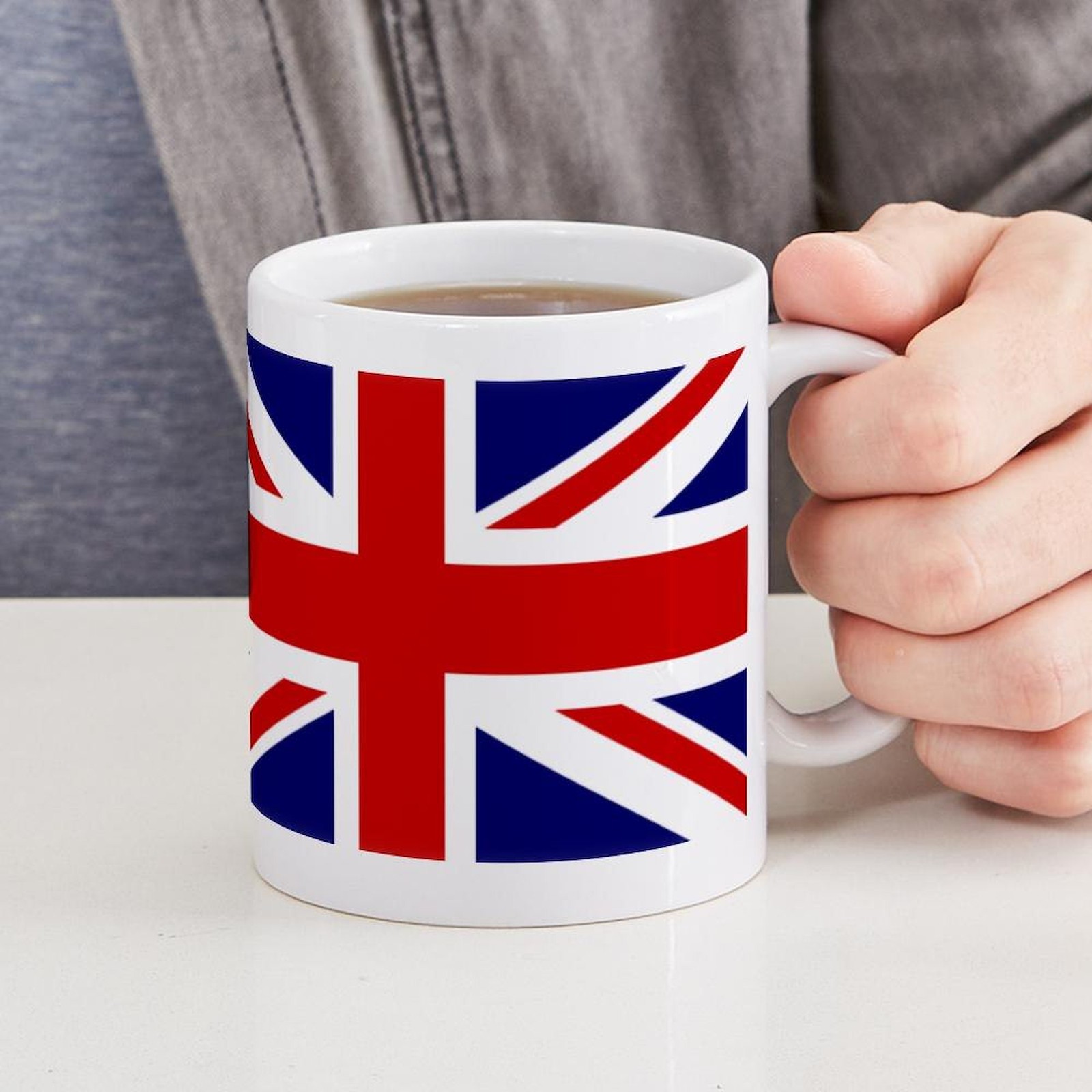 CafePress Union Jack Flag Of The United Kingdom Mug 11 oz Mug (1214171111)