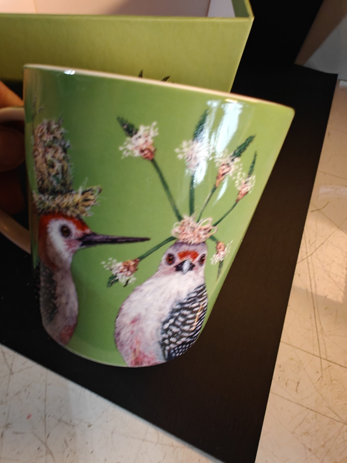 Vicki Sawyer Birds Multicolor PPD Mug Bone China New No Box