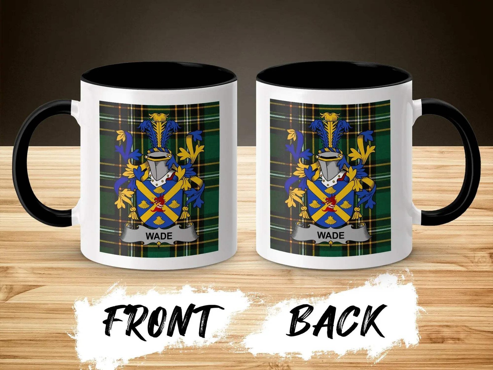 Wade Surname Irish Heritage Mug