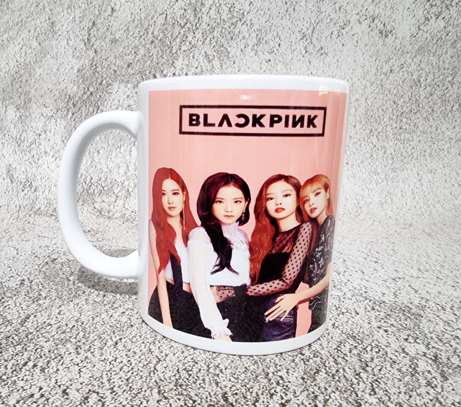 Black Pink Style korean Ceramic Mug kpop Coffee drink