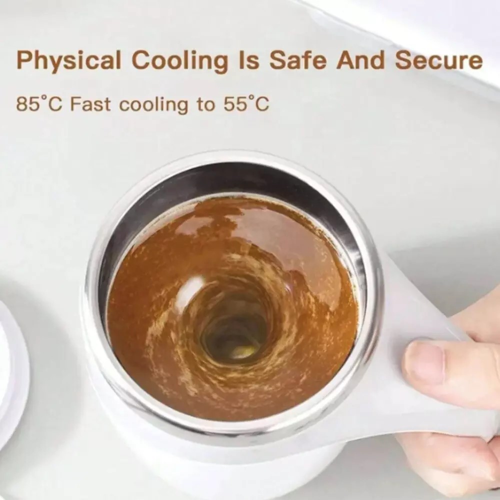 Automatic Self Mixing Magnetic Stainless Steel Coffee Cup Milk Self Stirring Mug