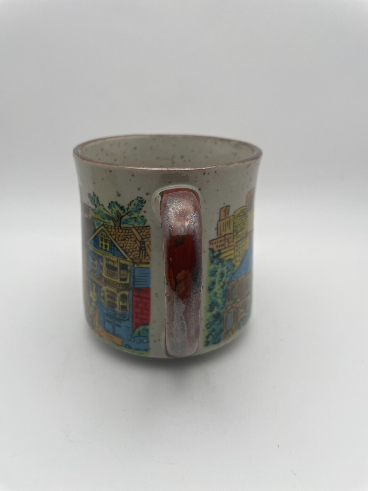 Victorian Architecture of San Francisco Traditional House Mug 1970s 12oz Cup C85