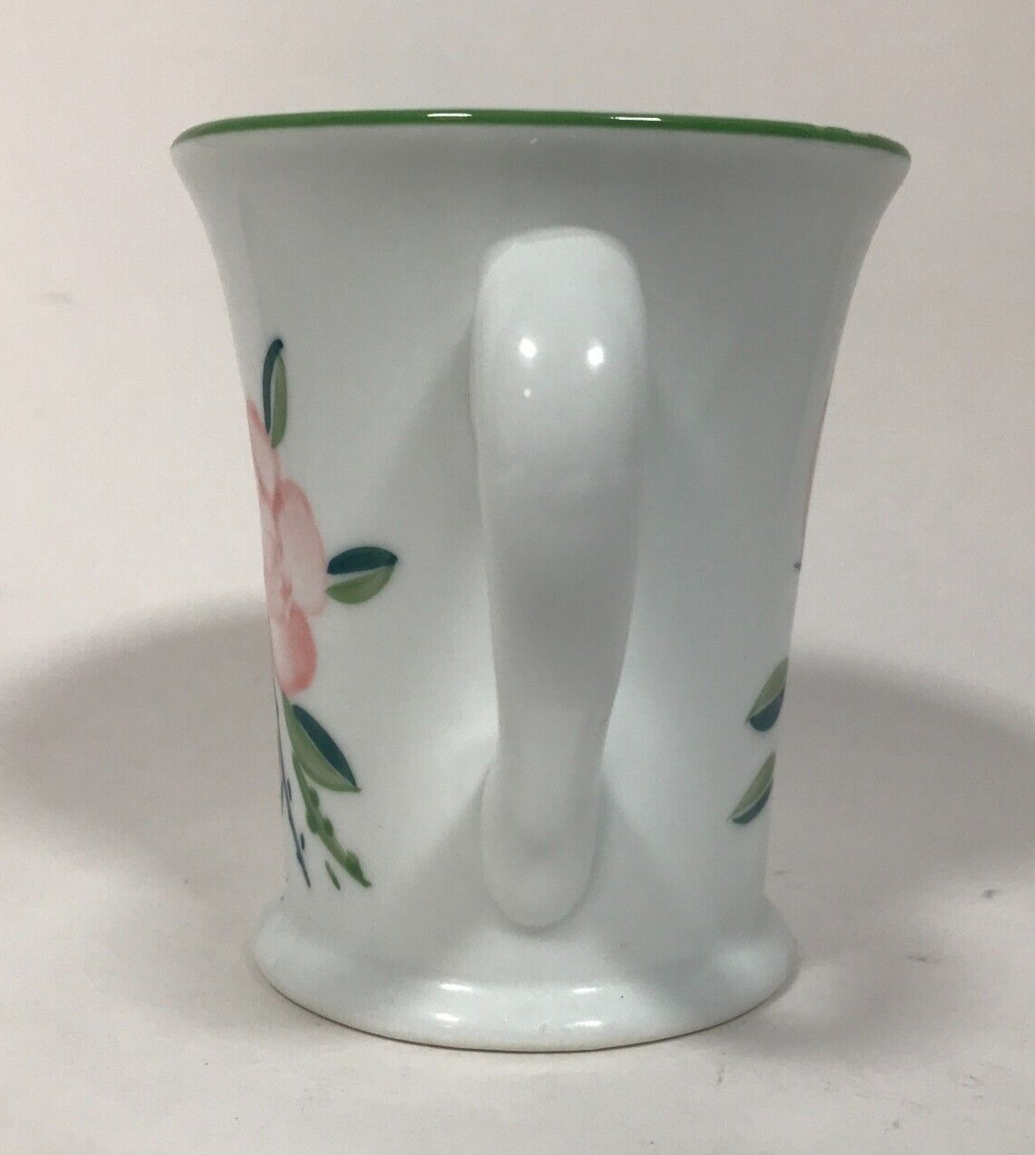Henriksen Imports Pink Rose Flower Floral 4.25 In 12 Fl Oz Coffee Tea Mug Cup