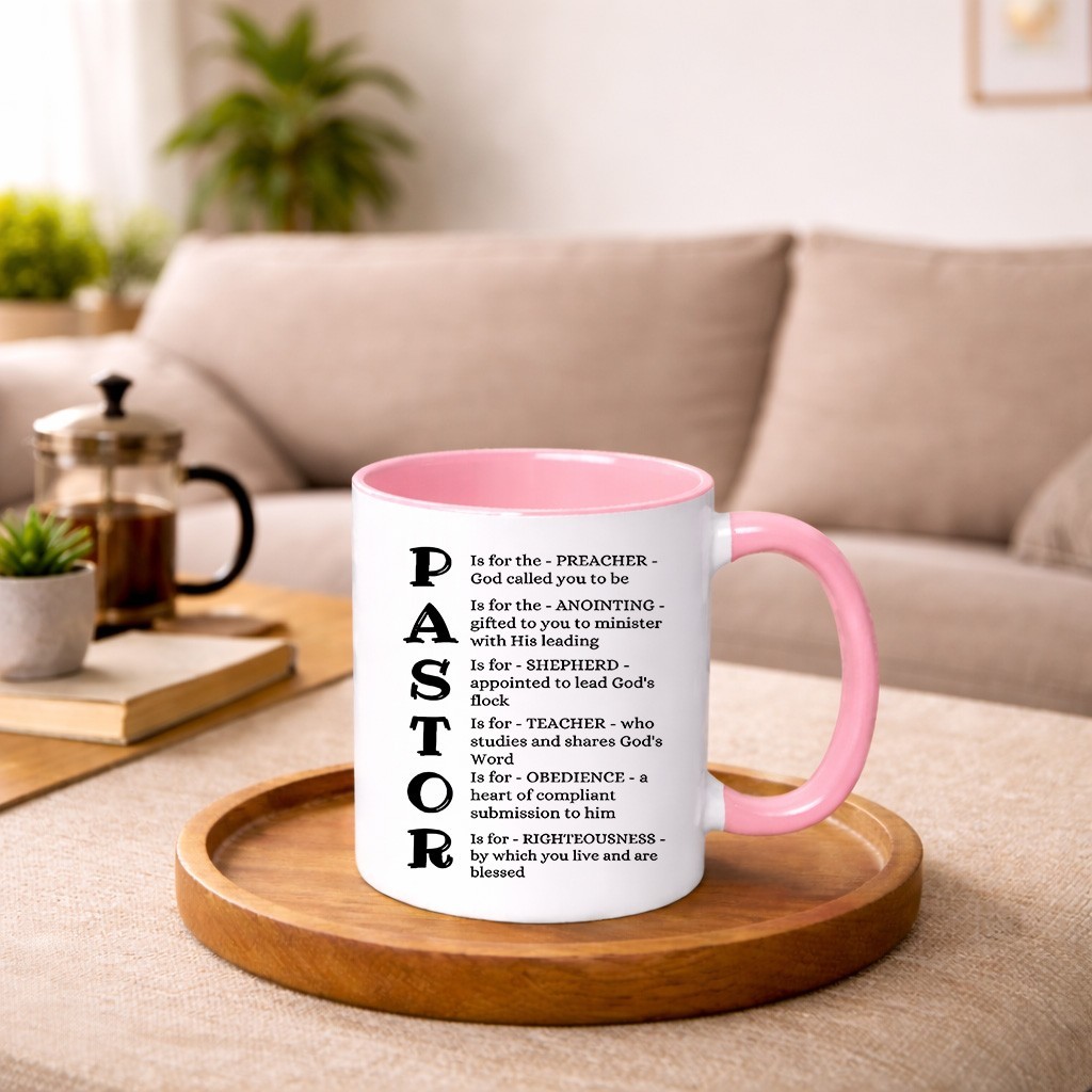 Pastor Appreciation Coffee Mug Christian Gift Preacher Bible Verse Cup 11oz