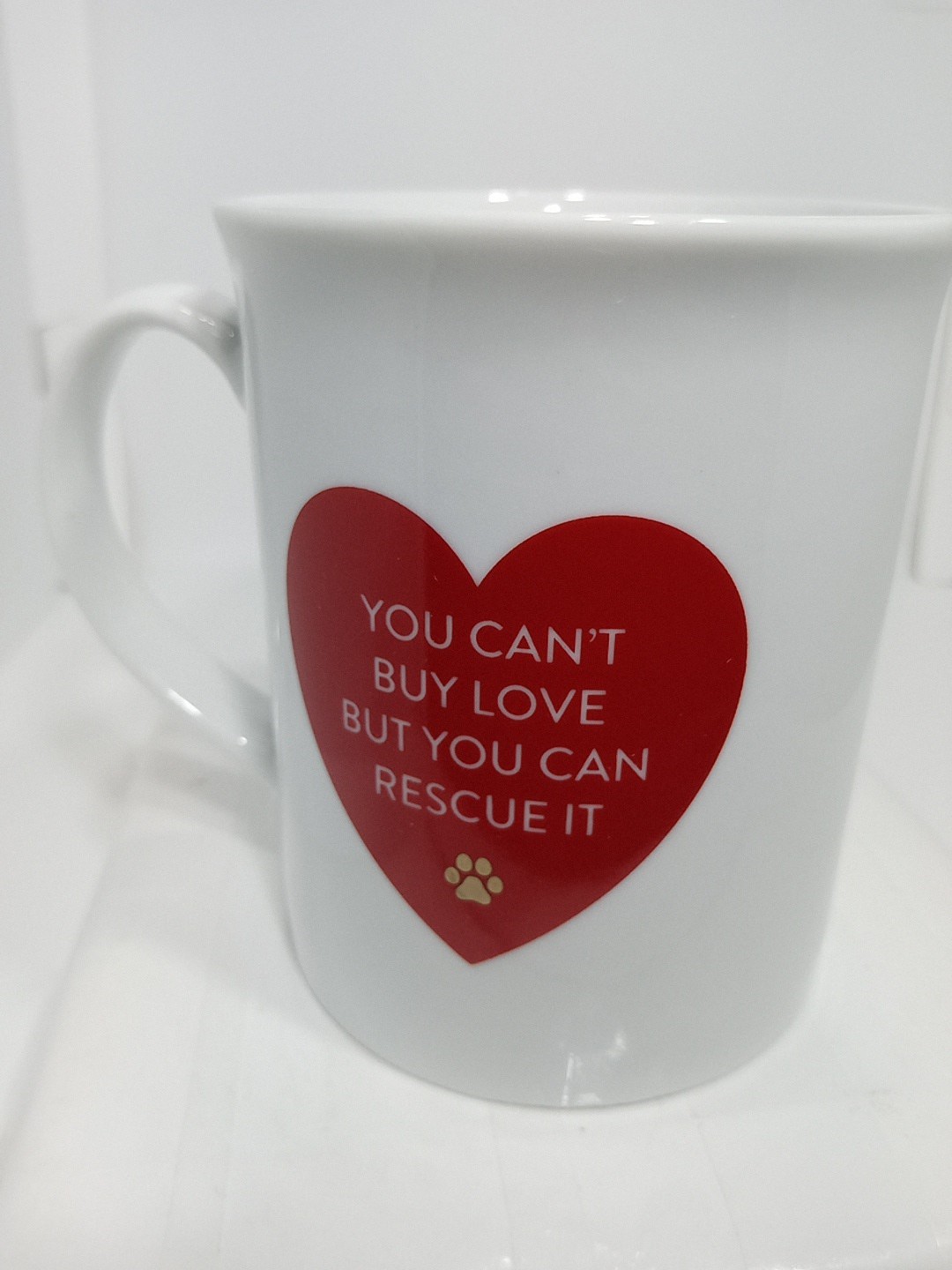 ANIMAL RESCUE MUG. ANIMAL RESCUE COFFEE MUG. ANIMAL LOVERS HEART EMOJI MUG. B408