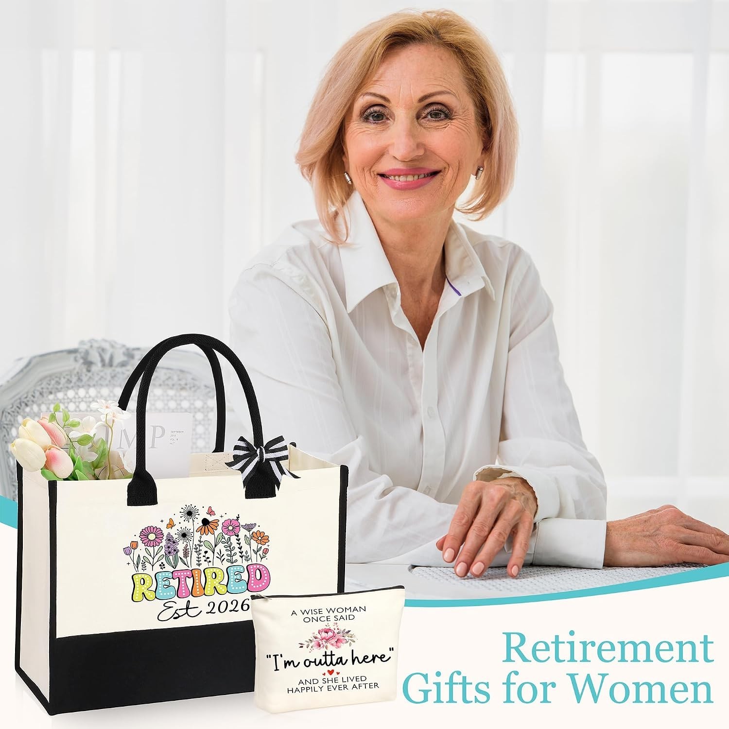 Retirement Gift for Woman 2026, Teacher Coworker Mom Grandma Retirement Gifts…