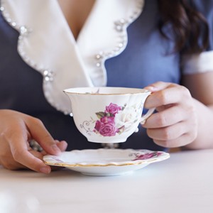 Ceramic Tea Cups Coffee Cup and Saucers