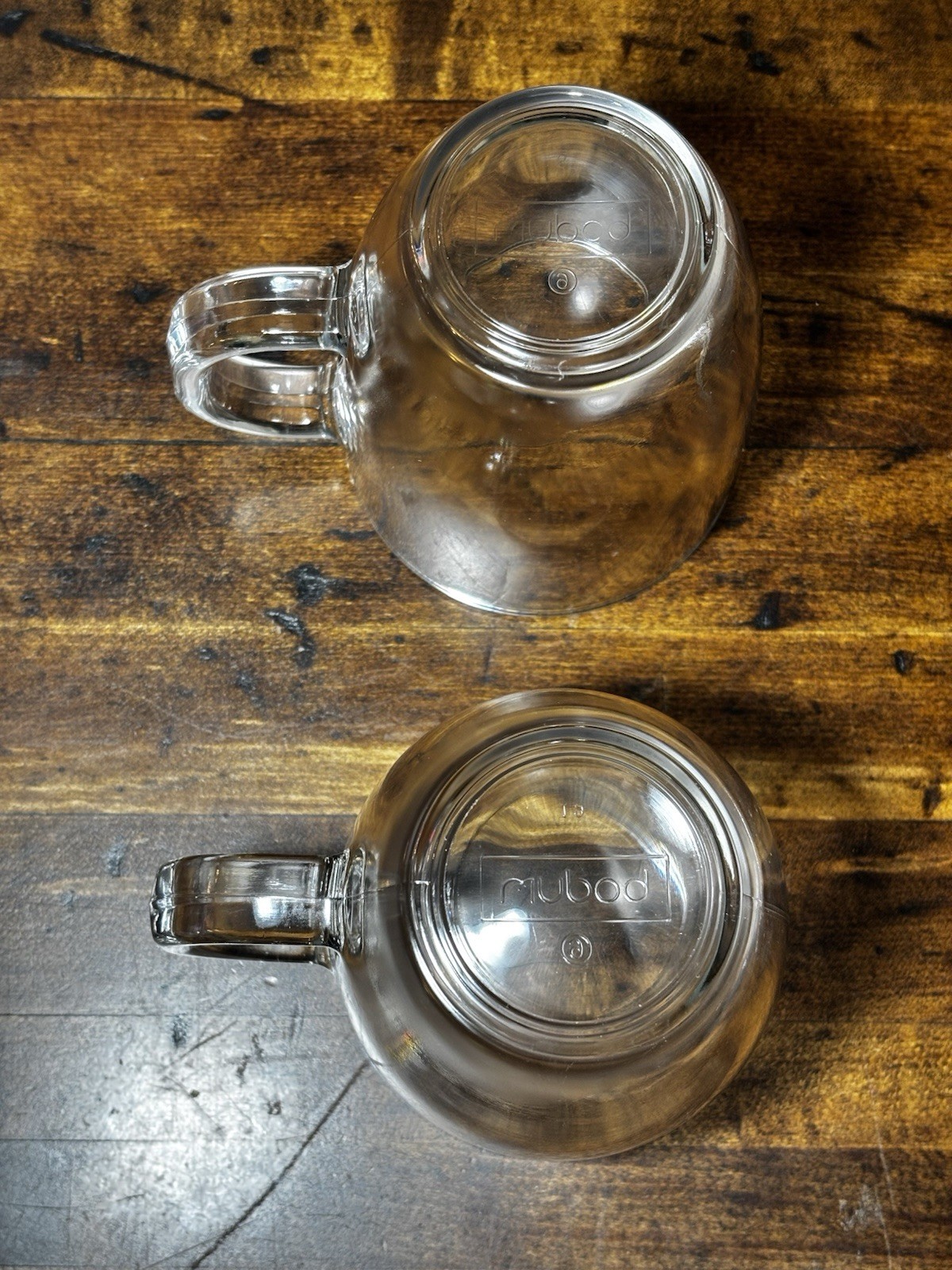 Bodum Set of 2 Bistro Clear Tempered Glass Coffee/Tea Mug Single-Wall 12oz