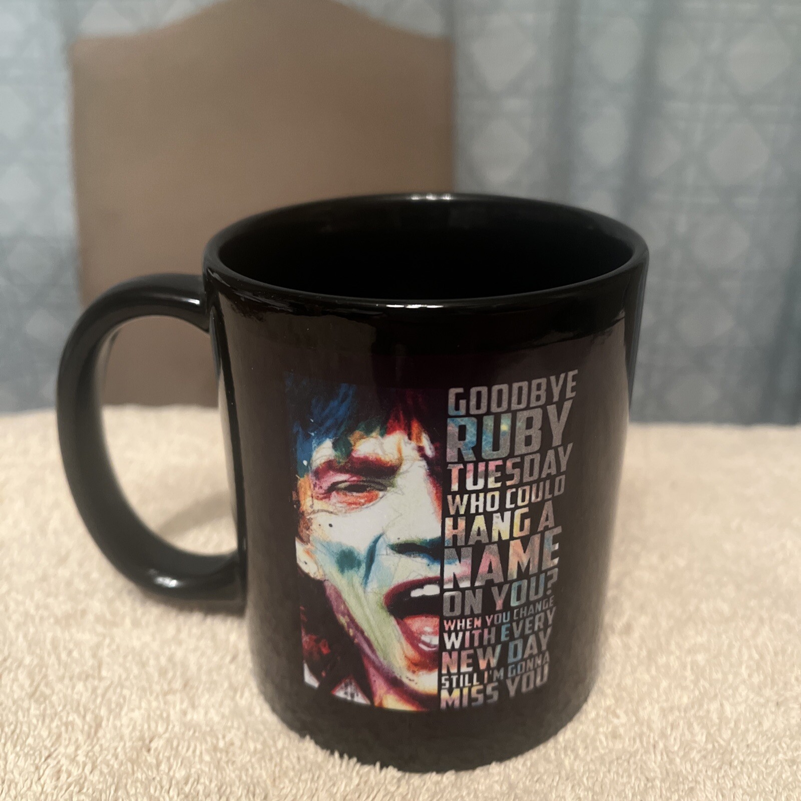 The Rolling Stones Goodbye Ruby Tuesday Song Coffee Tea Mug Cup Black New