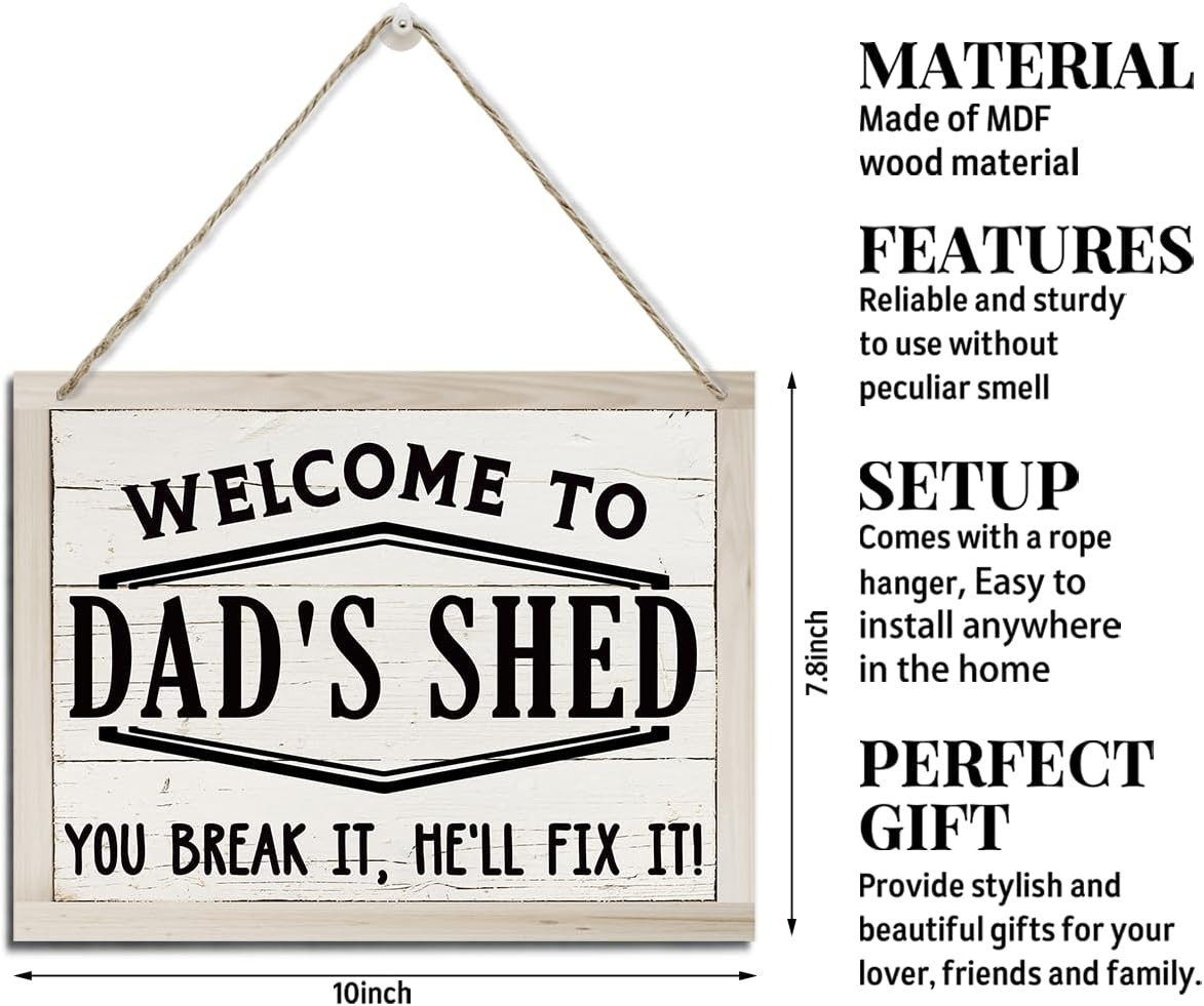 Dad Gifts, Signs for Dad, Father’S Day Gift for Dad from Daughter Son, Rustic Ha