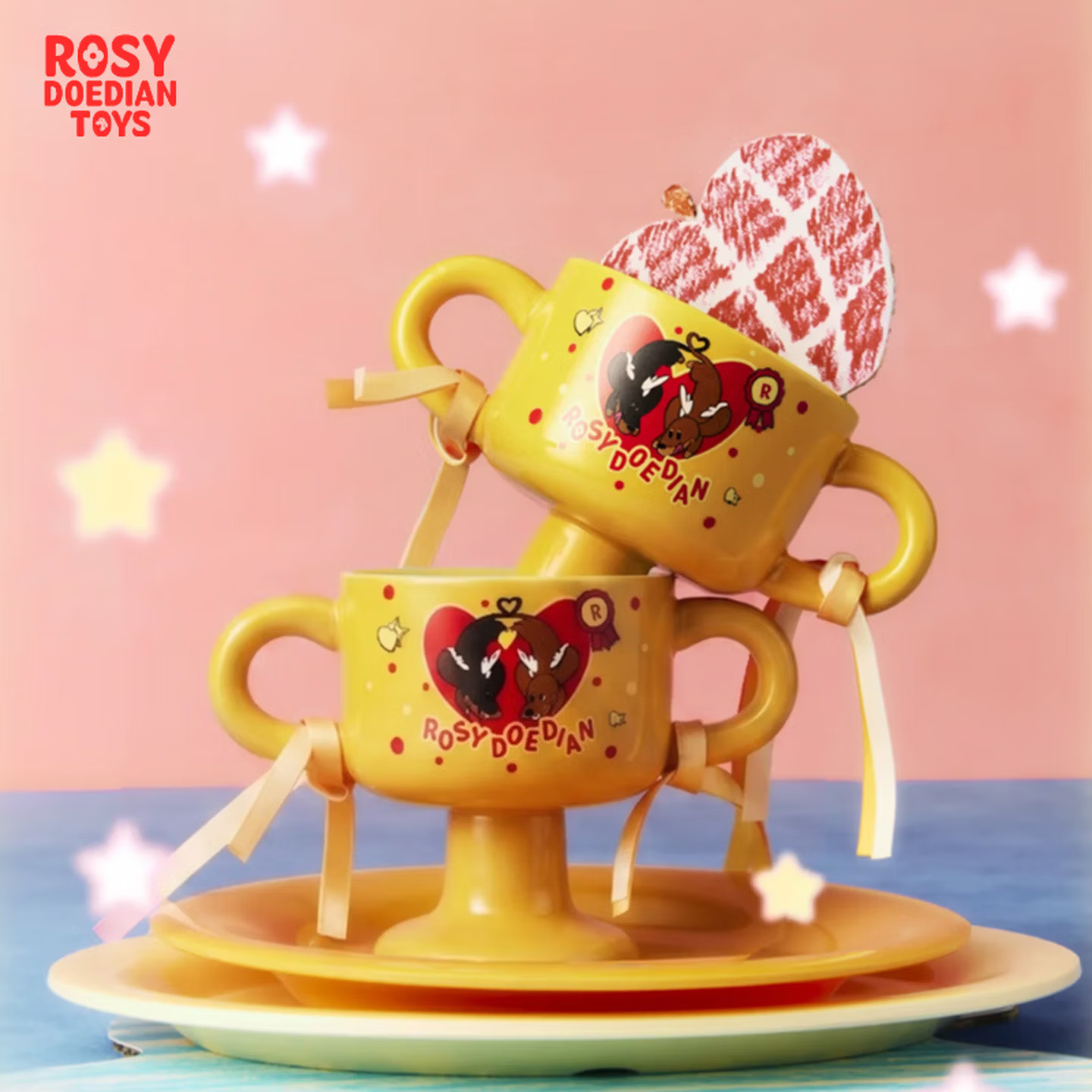 Zhao Lusi赵露思ROSYDOEDIAN TOYS ZhiYouWoYing yellow ceramic cup
