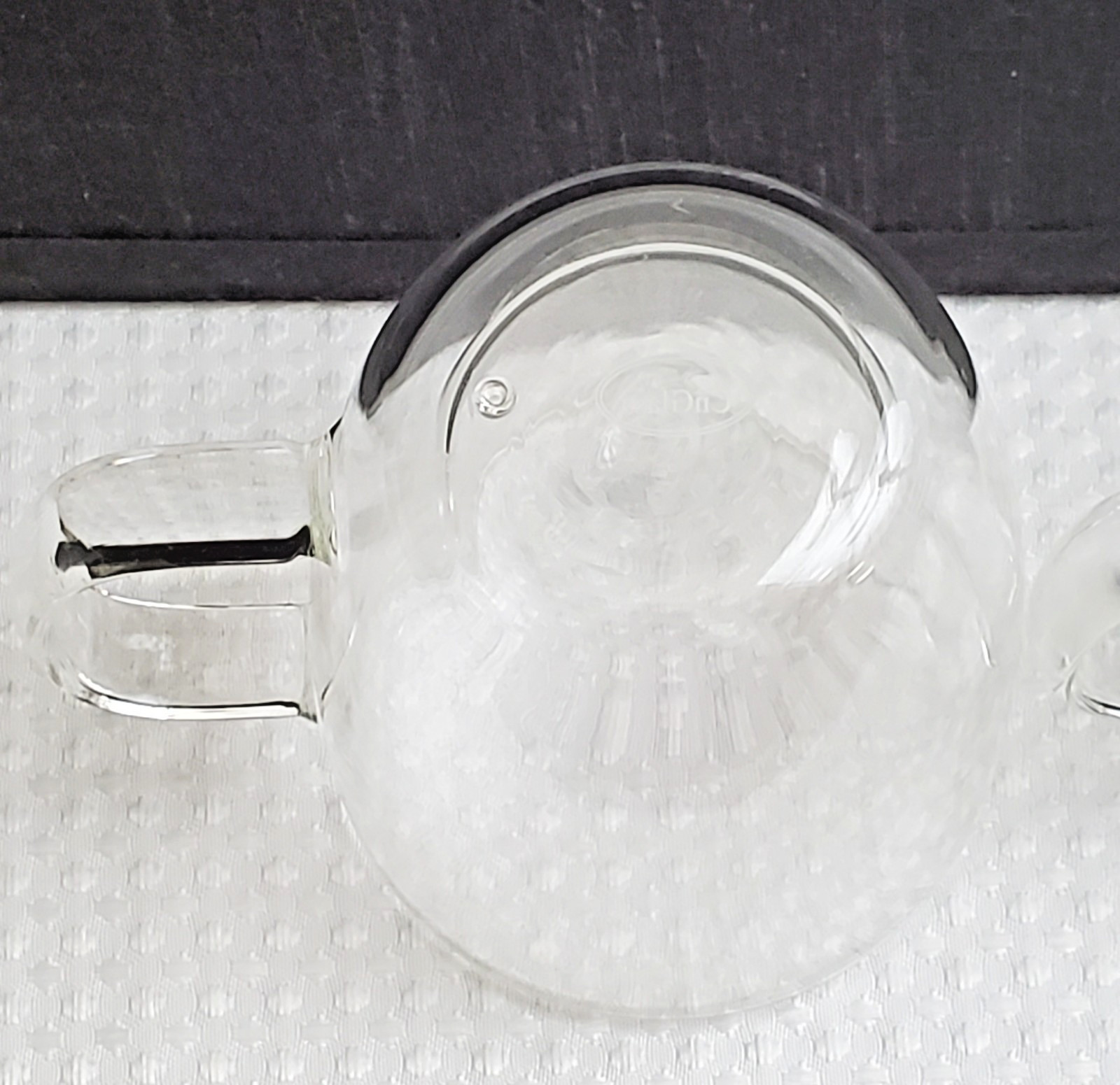 CN Glass 12oz Double Wall Glass Coffee Mugs Set of 2 Insulated with Handle