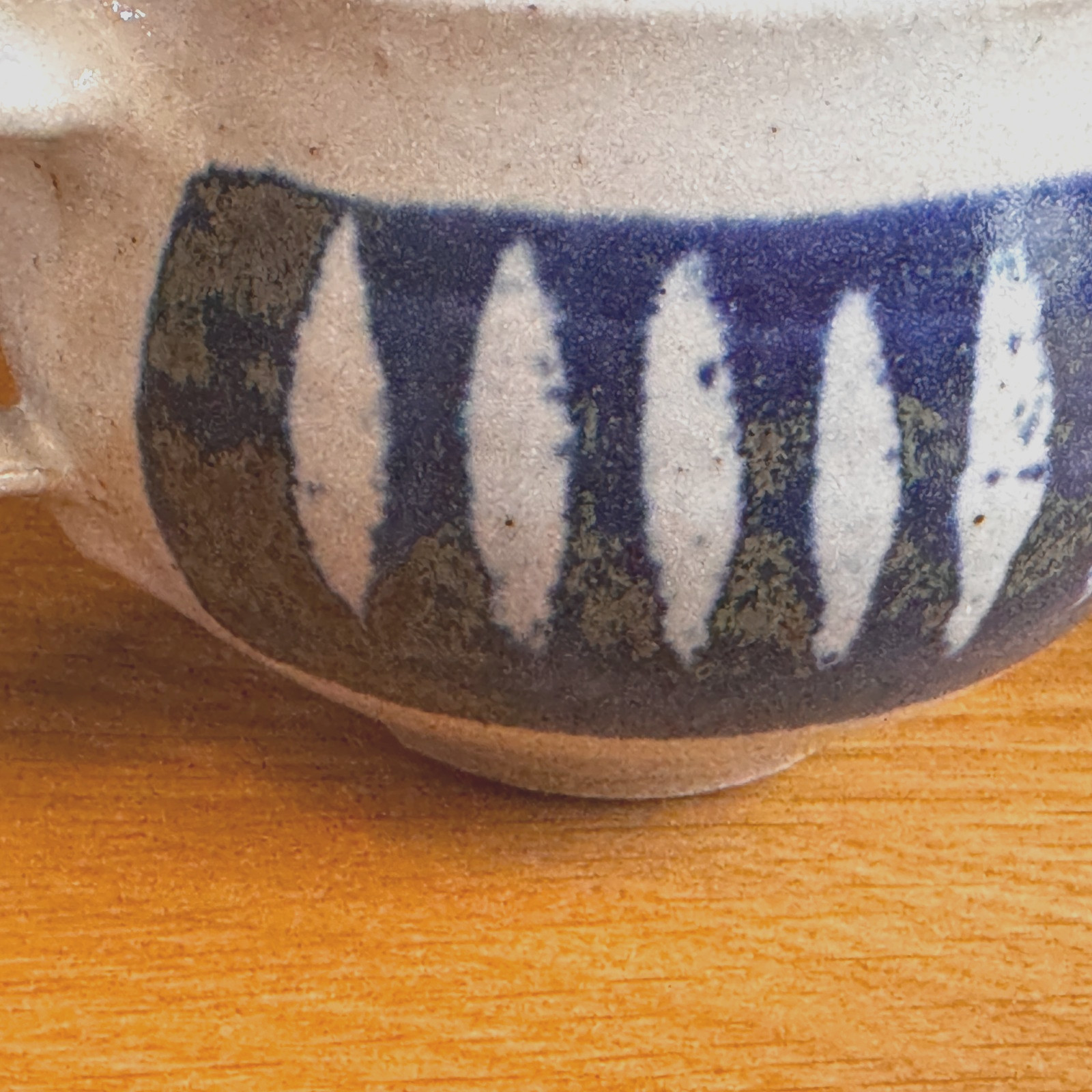 Ceramic Stoneware Artisanal Cup & Saucer 11-Piece Set, Cobalt Blue, Incomplete