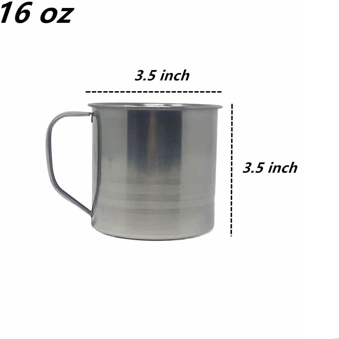 Tsyware Pack of 6 Camping Coffee Mug Drinking Soup Cup (16 OZ)