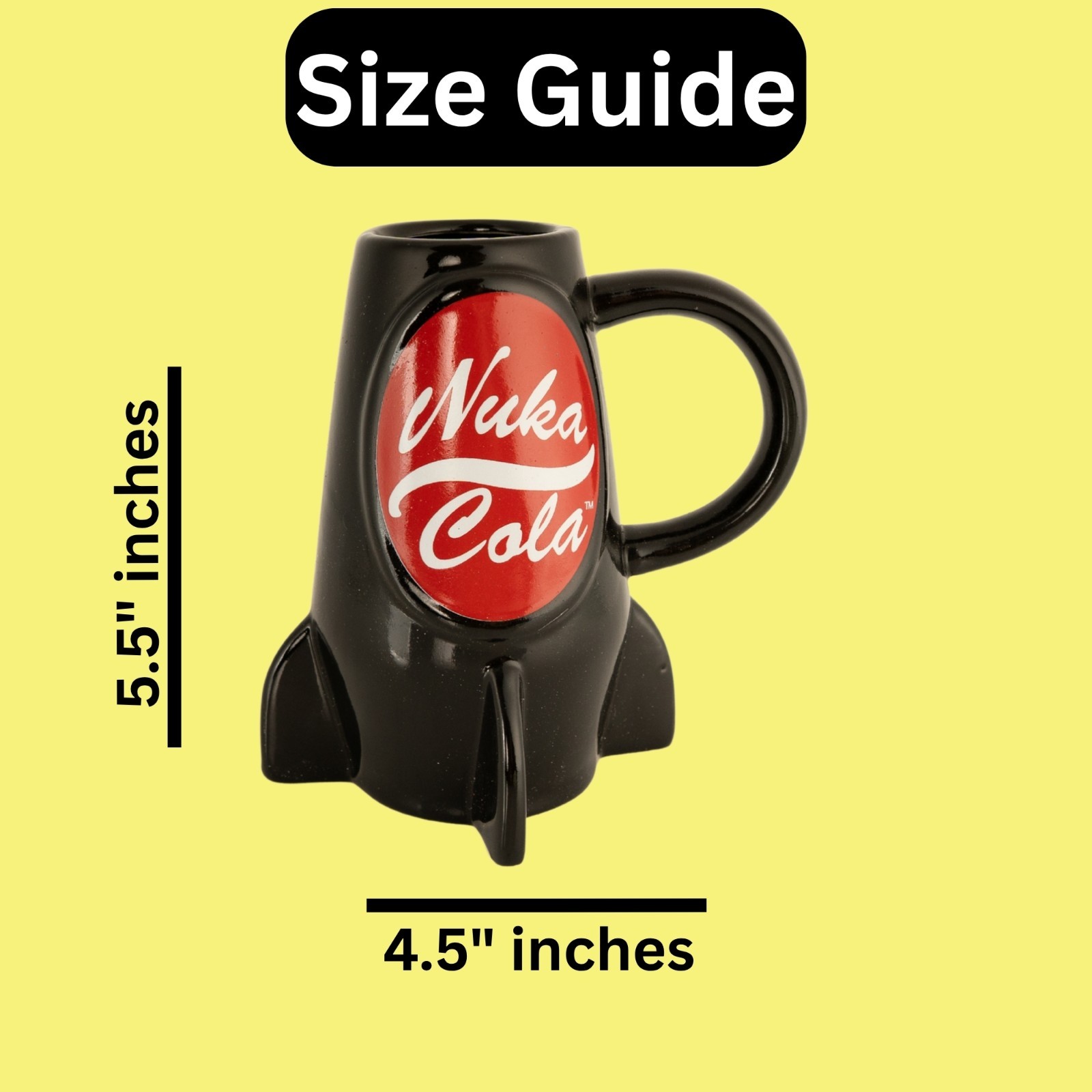 Fallout Nuka Cola Rocket Mug Gaming Collectible Ceramic Coffee Cup Gift
