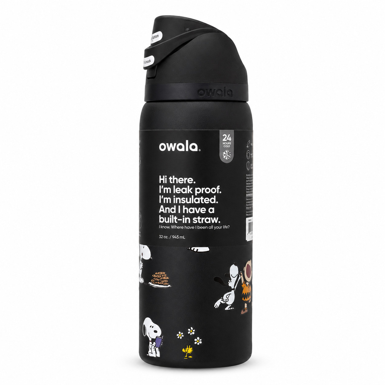Owala Snoopy Water Bottle Exclusive Tumbler 32/24oz Gift -Choose Color