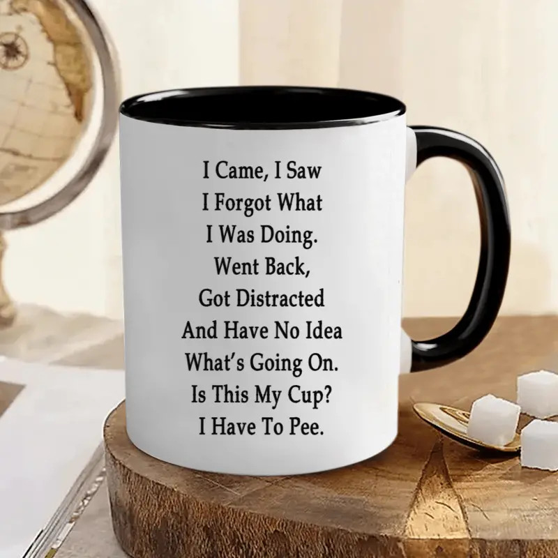 11 oz, Funny mug, Interesting copy ceramic mug, summer and winter drinking cup