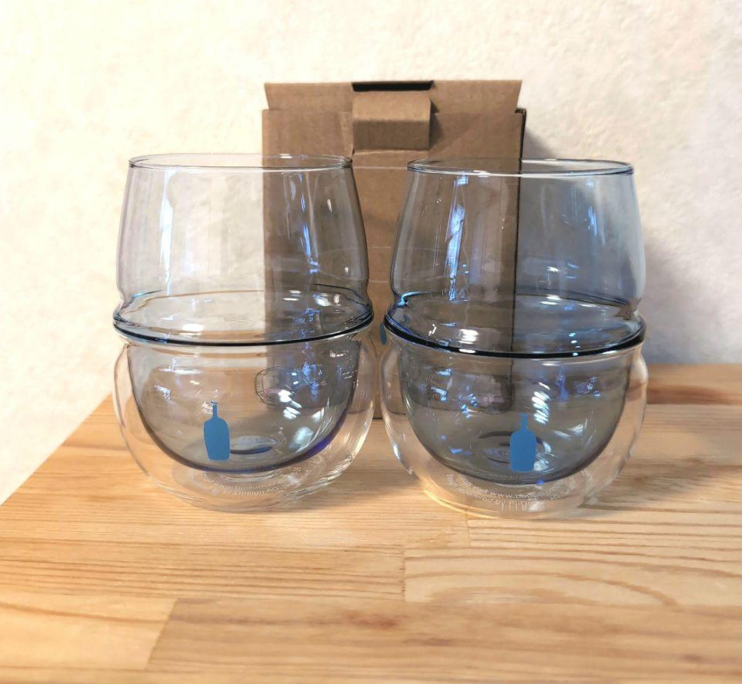 Blue Bottle Coffee bodum Double Wall Aroma Glass 250ml Set of 2 New From JAPAN