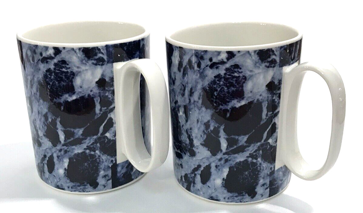 Villeroy Boch Blue Marble Mugs Set of 2 Porcelain Luxembourg