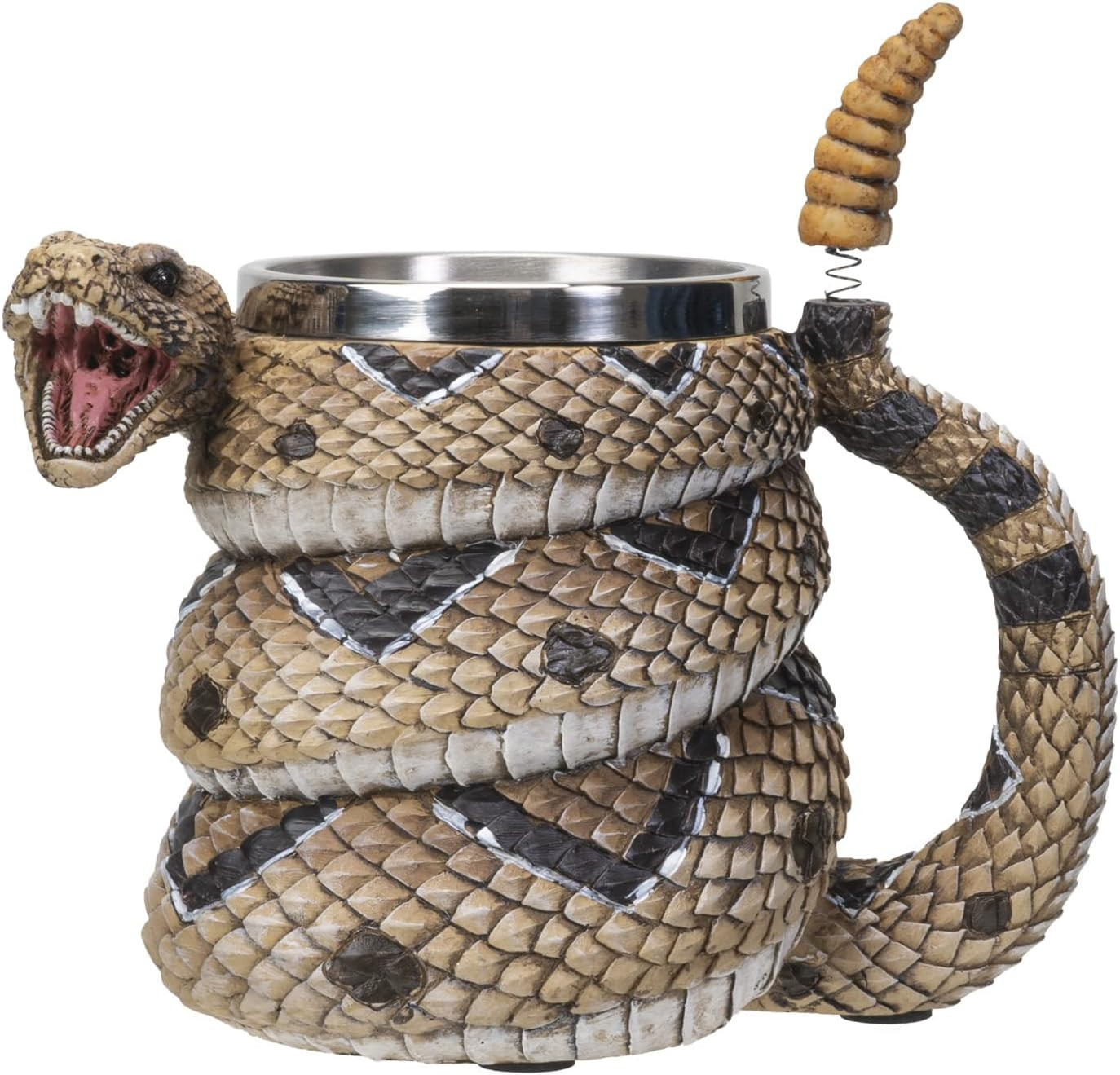 Rattlesnake Coffee Mug Cup 16 Fl Oz Diamondback Rattler Beer Tankard