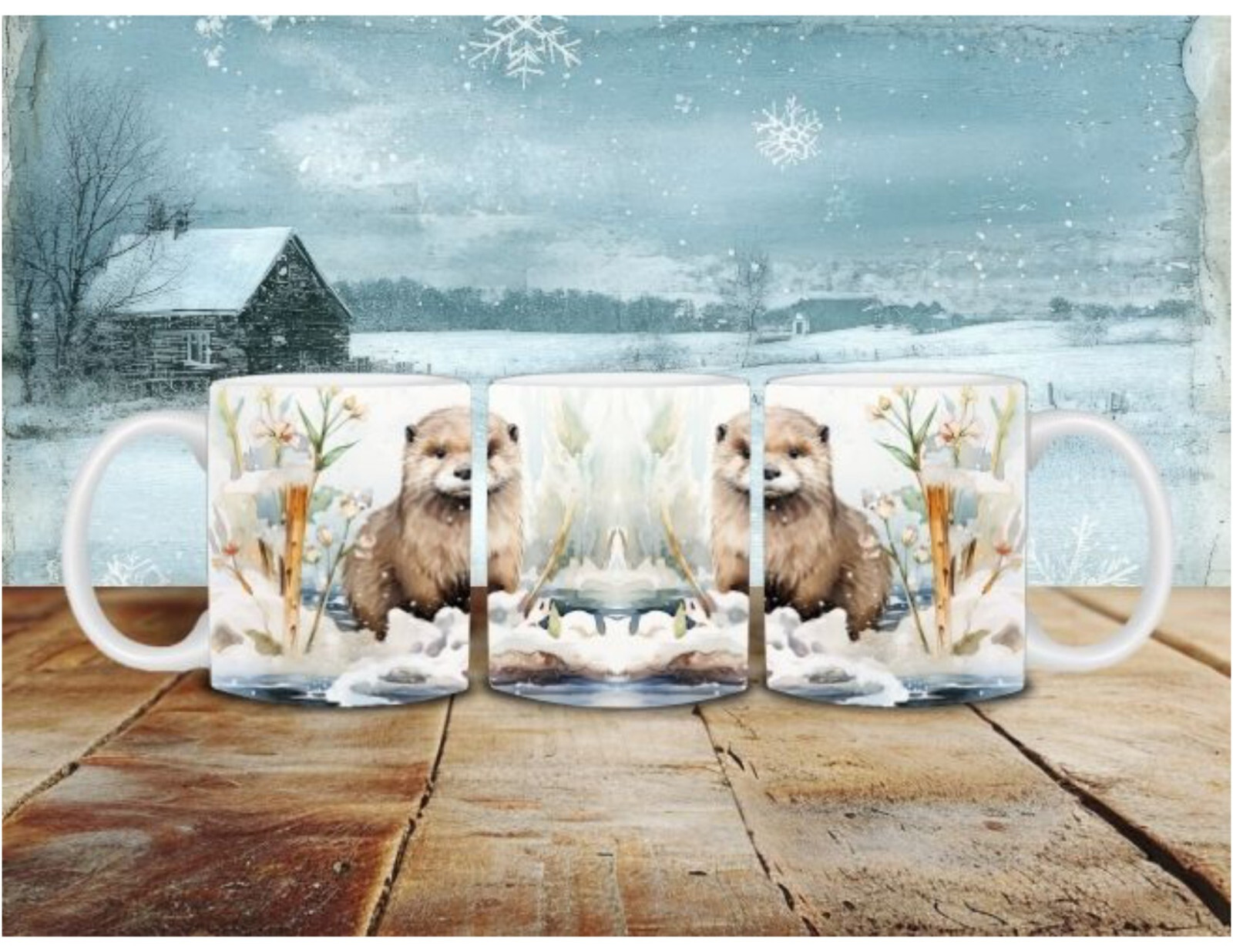 Otter, cup, 15 oz, coffee mug, CHOICE, custom, wildlife, nature, gifts, tea