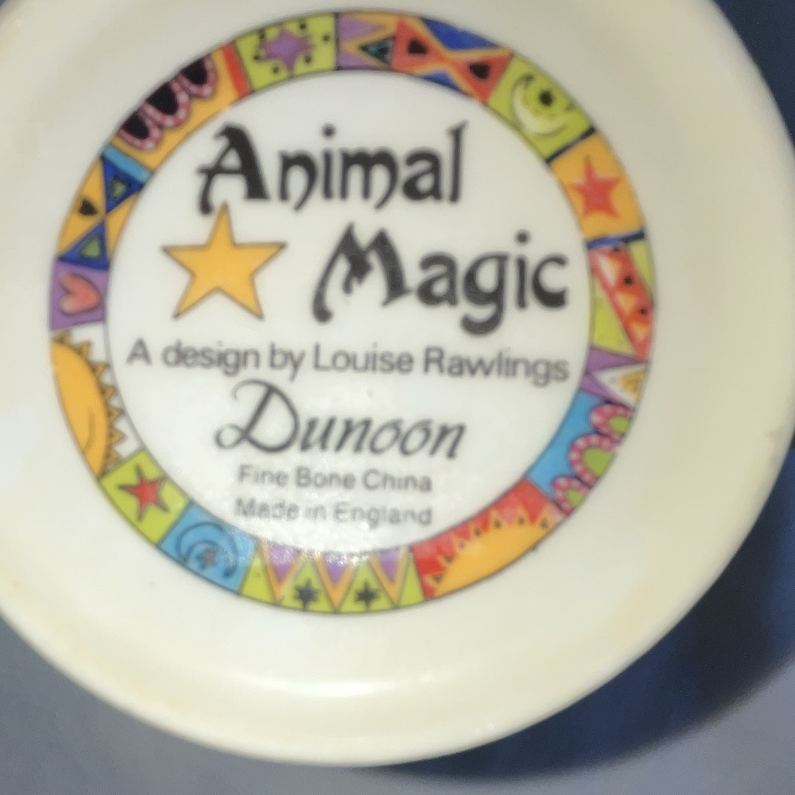 Dunoon Animal Magic Animals Bone China Multicolor Tapered Mug w/ Handle
