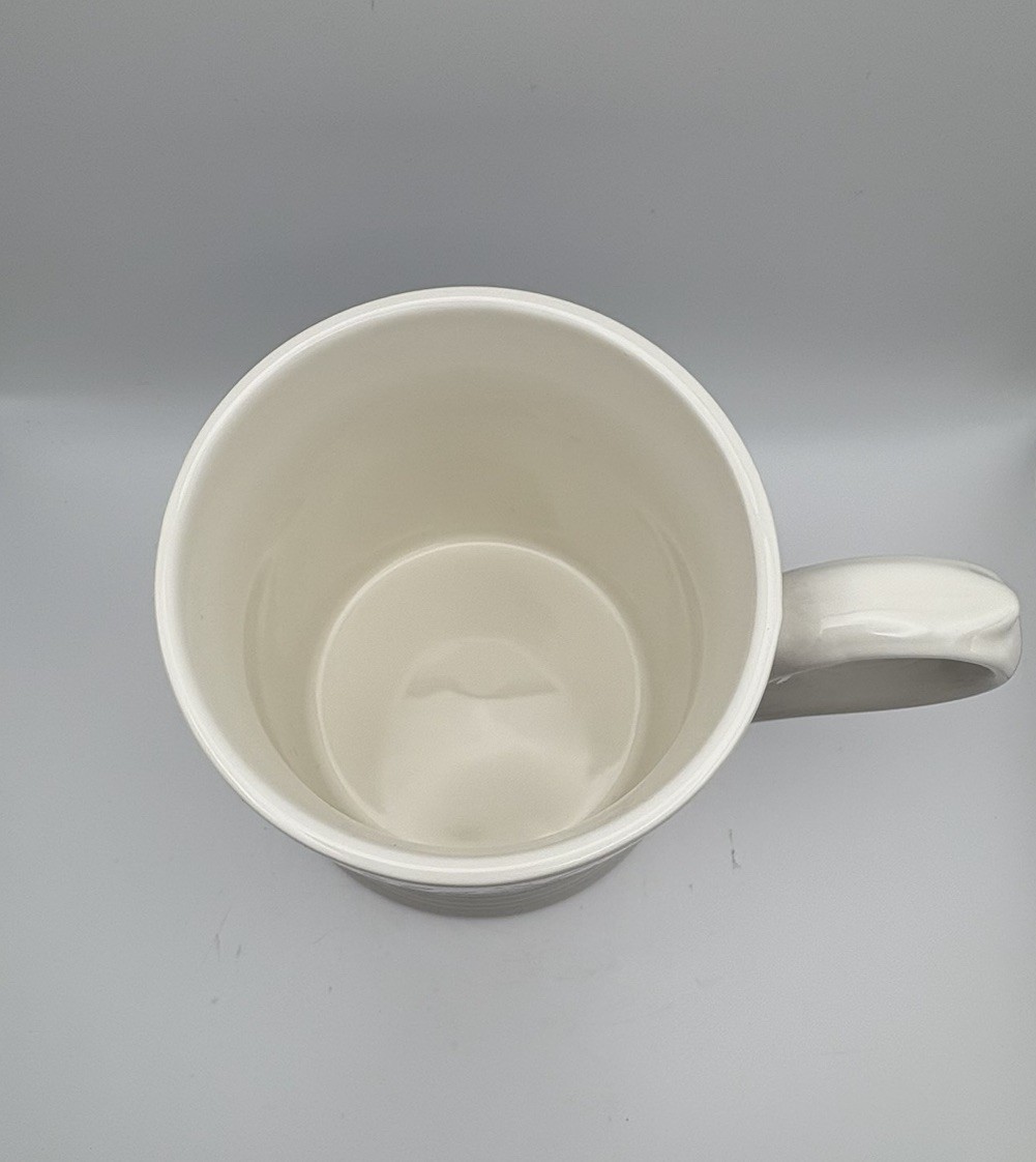 Set of 4 English Mug Company Blue White Floral Mugs 16oz Large Fine China