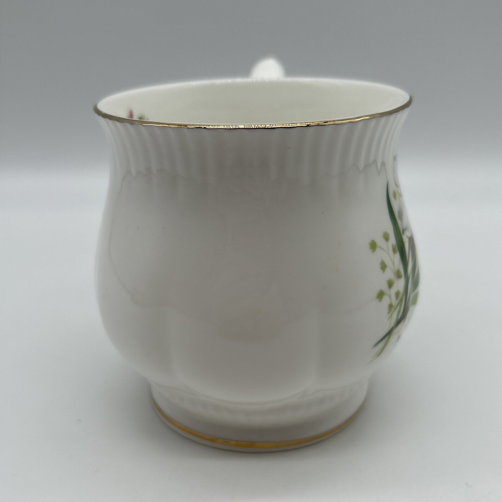 Vintage Monthly Flower March Fine Bone China Coffee Tea Mug Cup