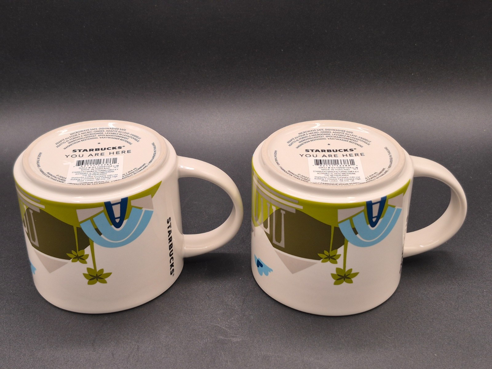 Starbucks Coffee Mugs Athens Greece ‘You Are Here’ Collection 14oz, EACH