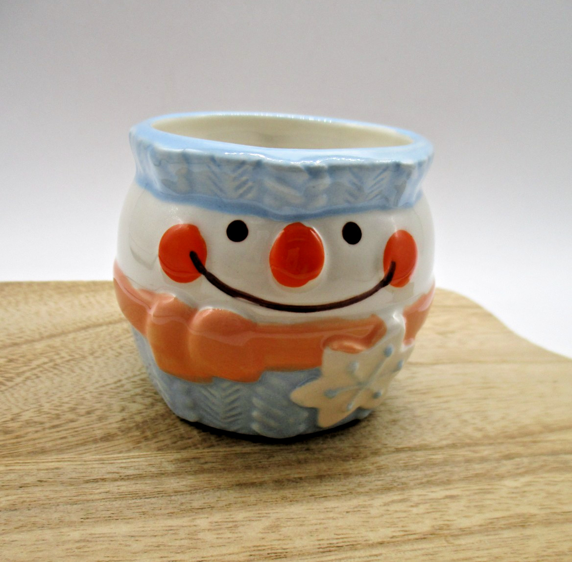 Ceramic Christmas snowman round dessert cup Halloween cotta Diameter 60mm H60mm