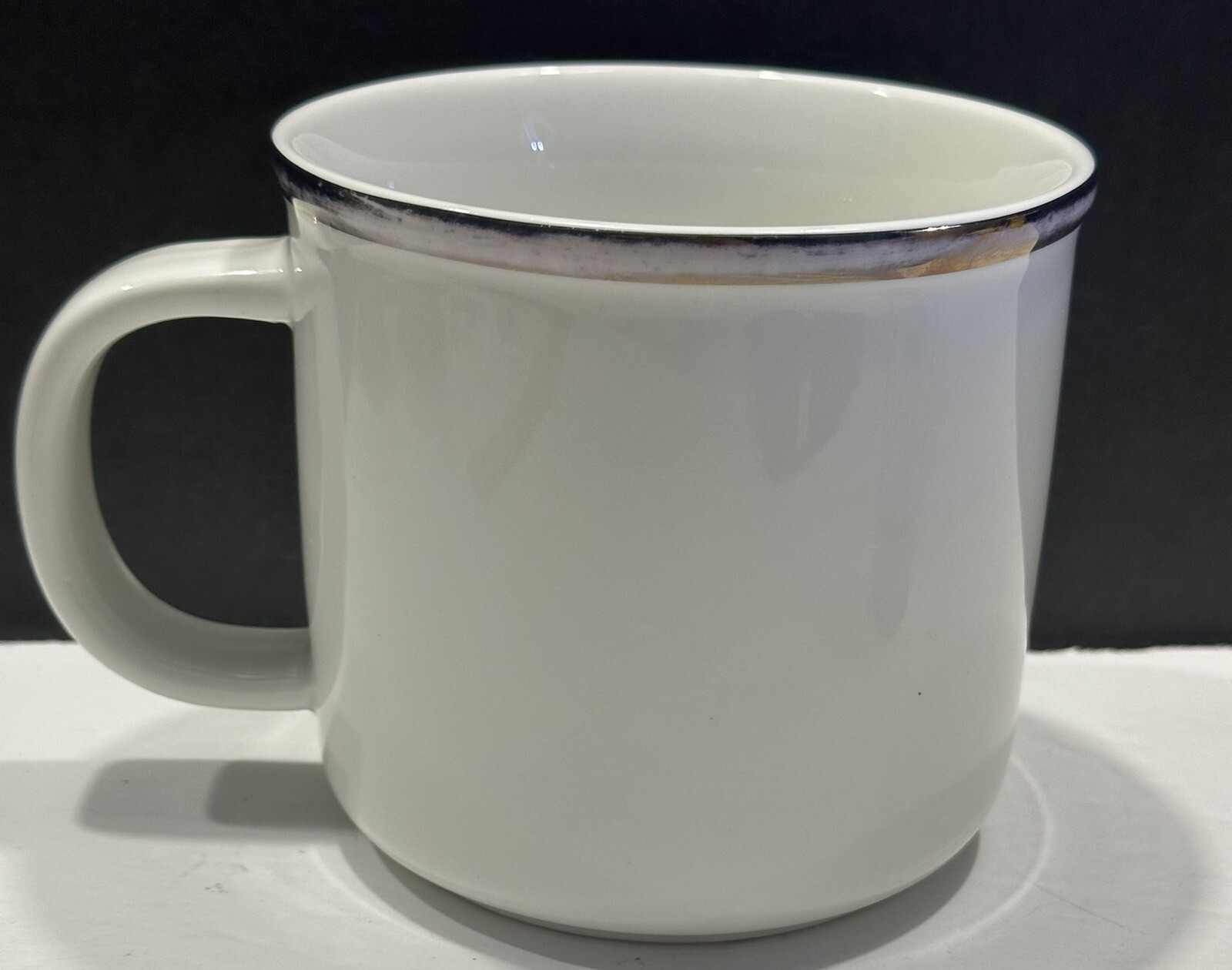 Things Remembered White Stoneware Coffee Mug Cup Monogram Gold Letter Initial G