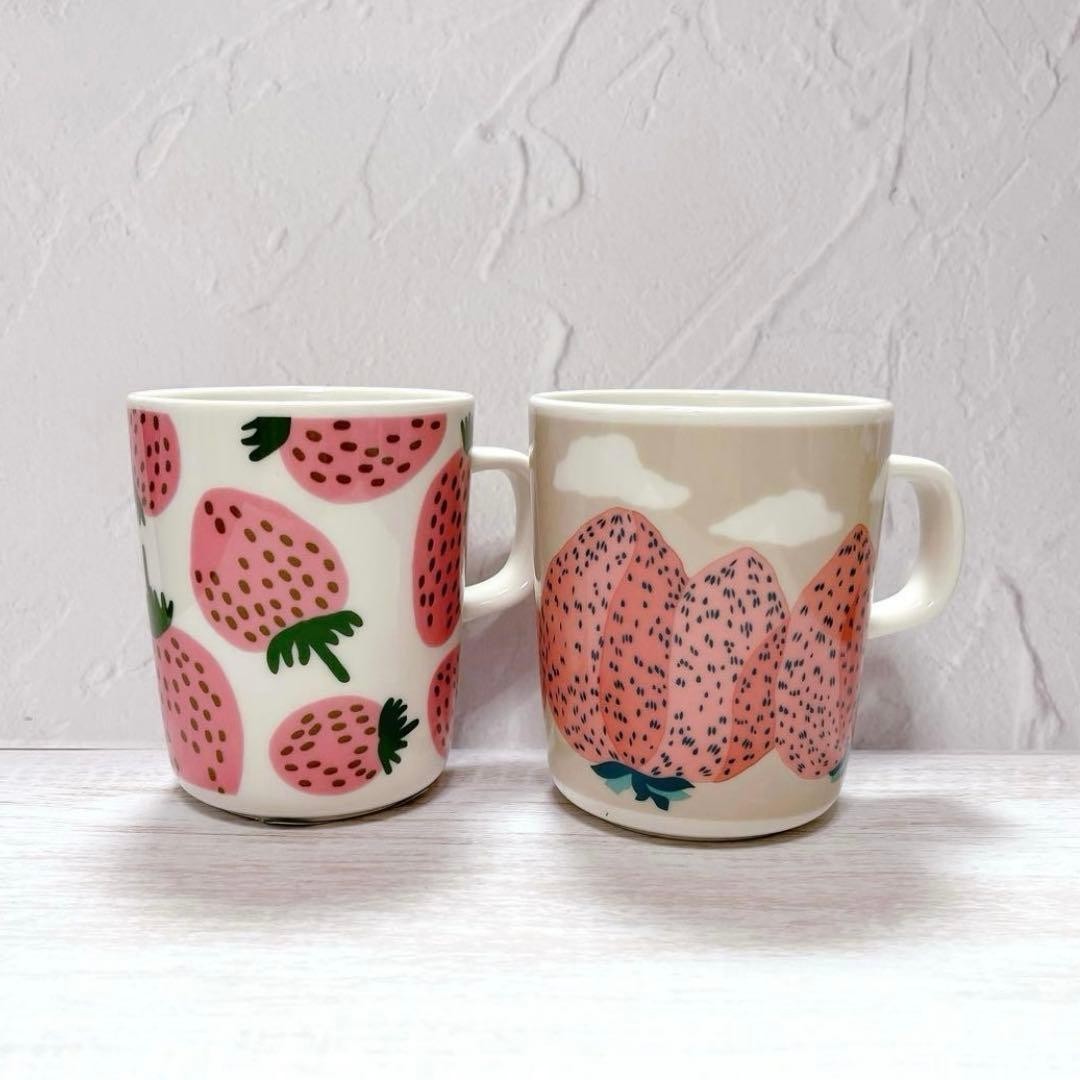 marimekko oiva Mansikka Mug 250ml 2 Type Set vuoret Oiva Toikka K-Citymarket