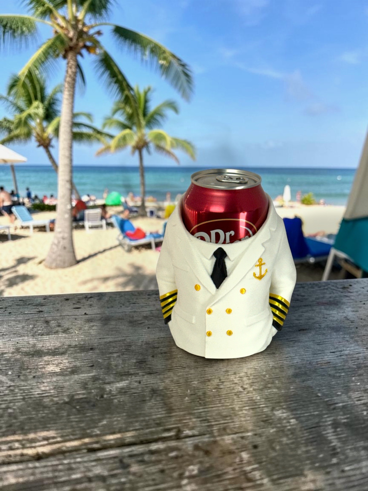 Boat Captain Soda Can Holder Gift – Funny Nautical Design Decor