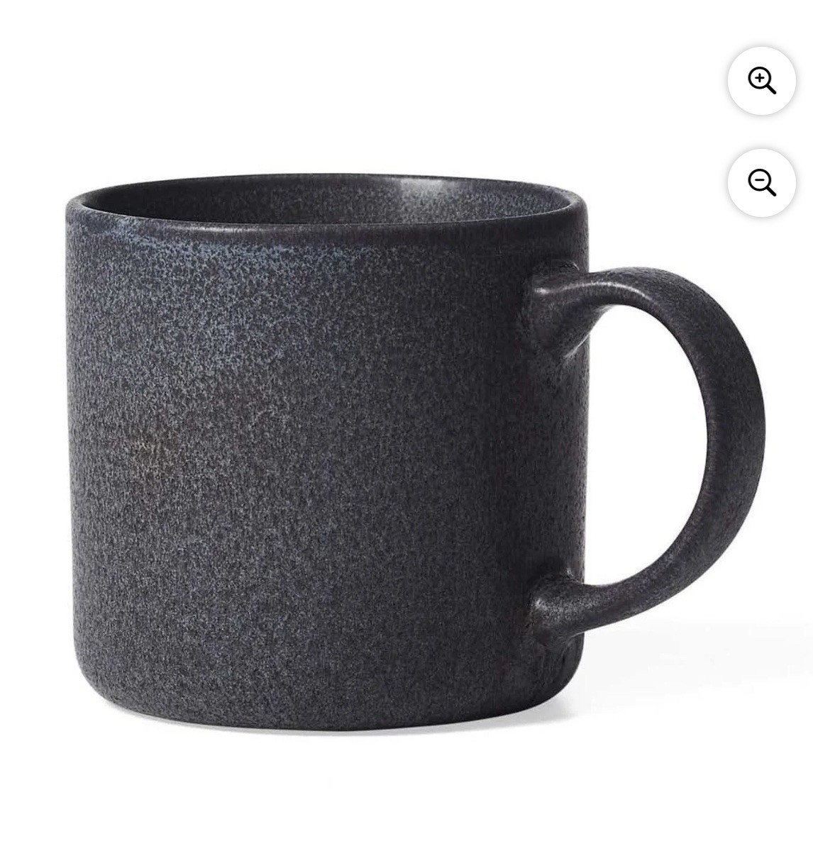 Better Homes and Gardens Anderson Dark Gray Stoneware Modern Coffee Mug Set of 4