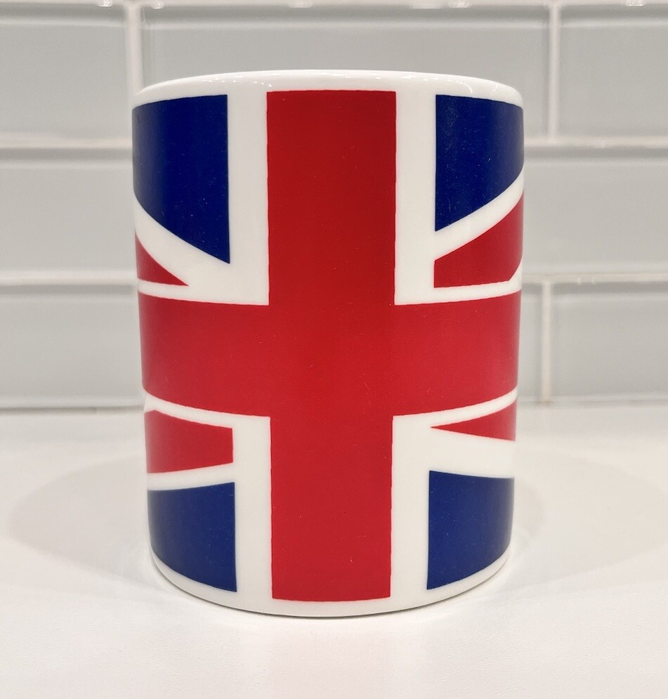 Union Jack British Flag United Kingdom White Coffee Mug REAL ENGLISH GIFT Co Ltd