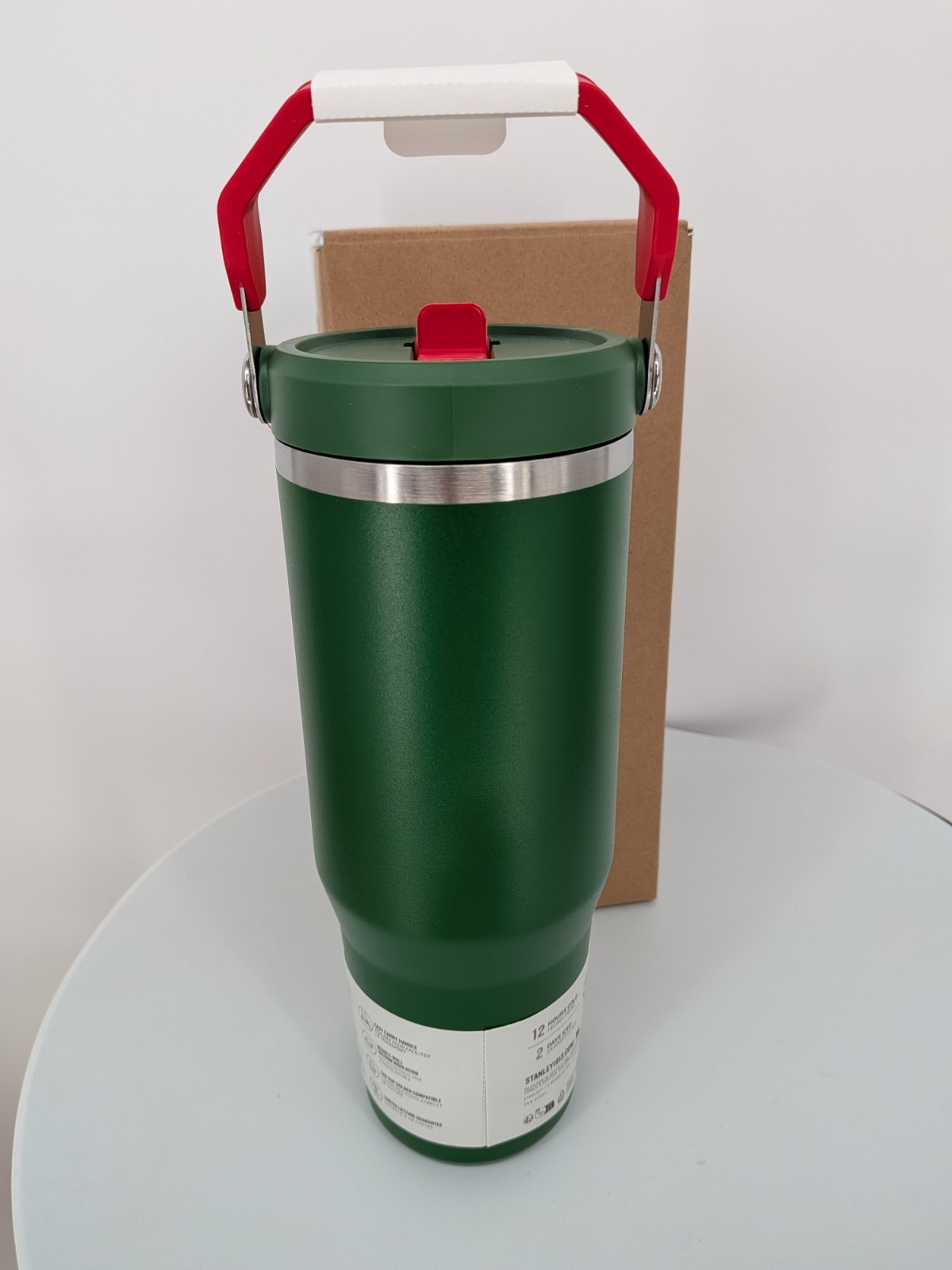 new STANLEY The Country Collection IceFlow Tumbler 30 OZ team Dark Green Red
