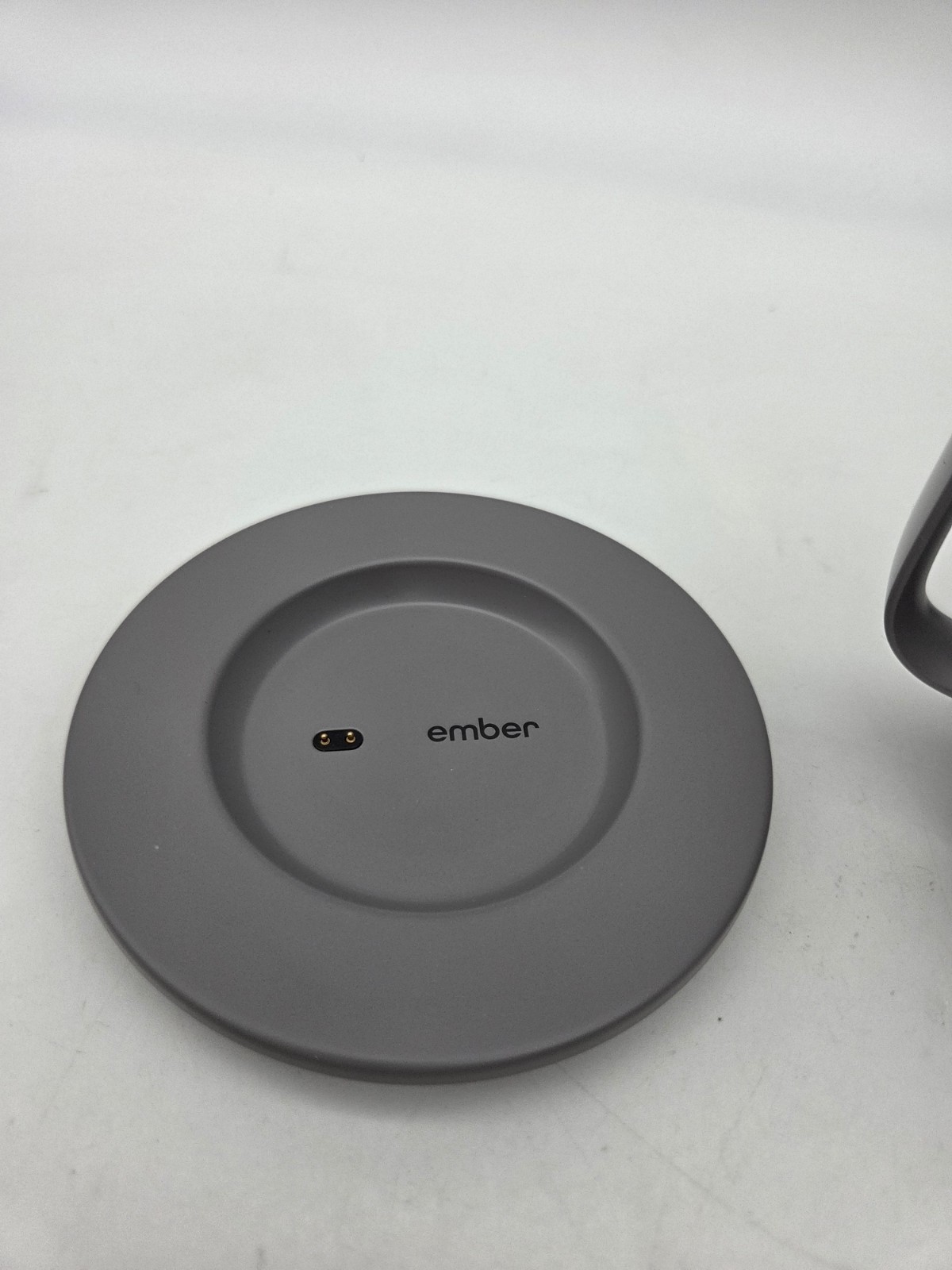 Ember Mug Smart Heated Mug 14 oz Gray w/ Charging Base Tested