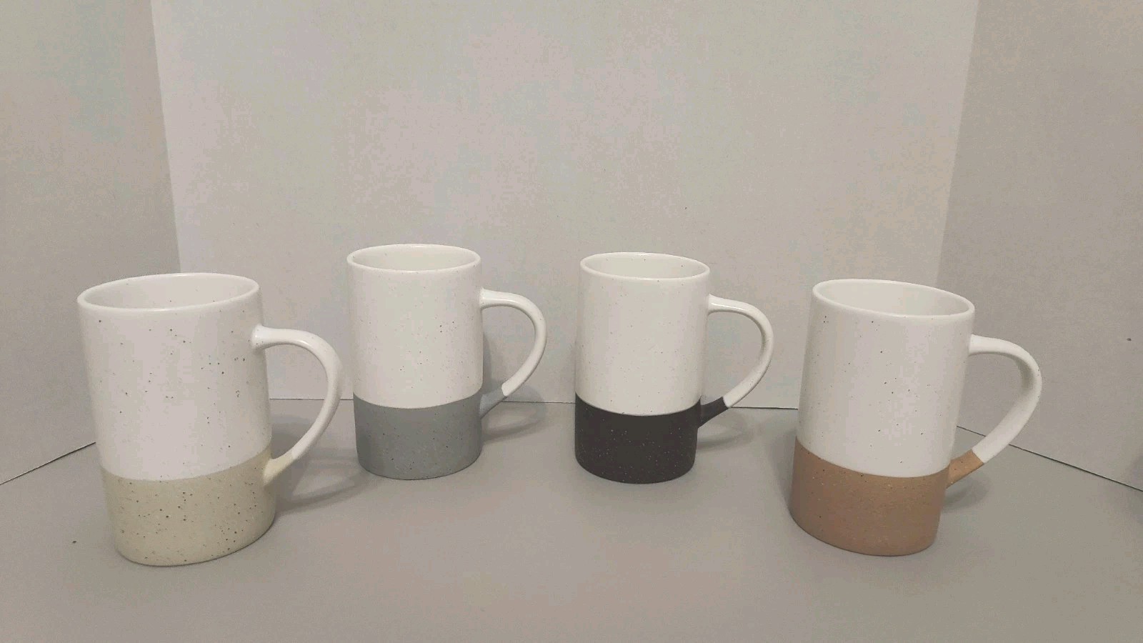 Mora Ceramics 12oz Coffee Mug Set of 4 – Ceramic Tea Cups with Handle