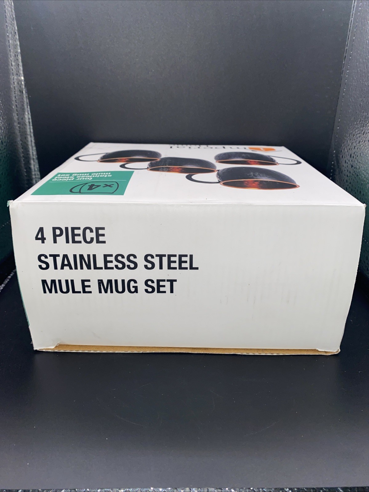 Imperial Home 4 Piece Stainless Steel Mule Mug 18 Oz Set Of 4