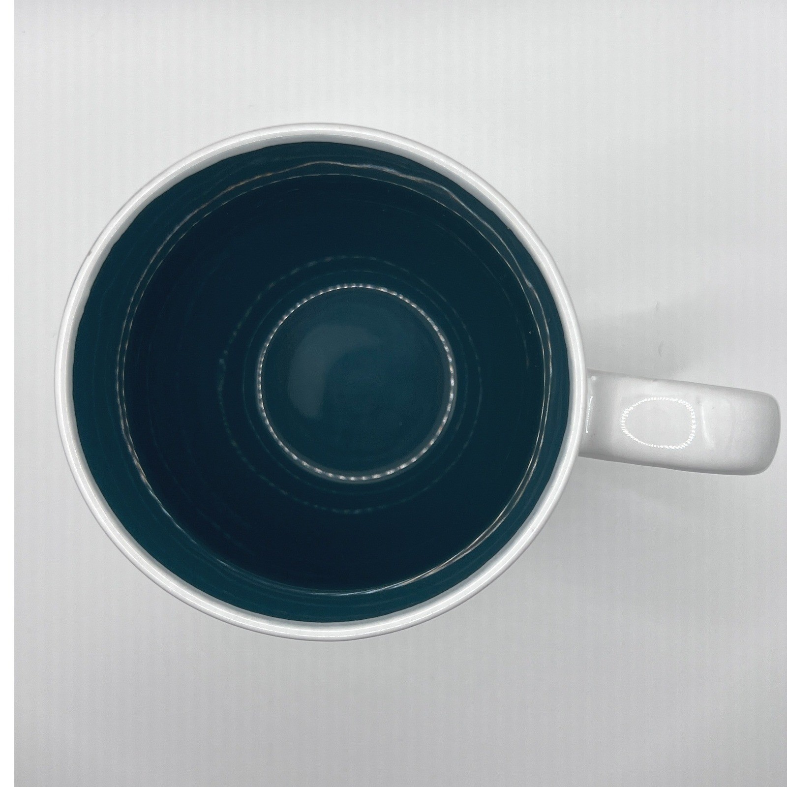 Unbranded Cat Queen Coffee Mug 20oz White Teal Gold Excellent Ceramic Cup