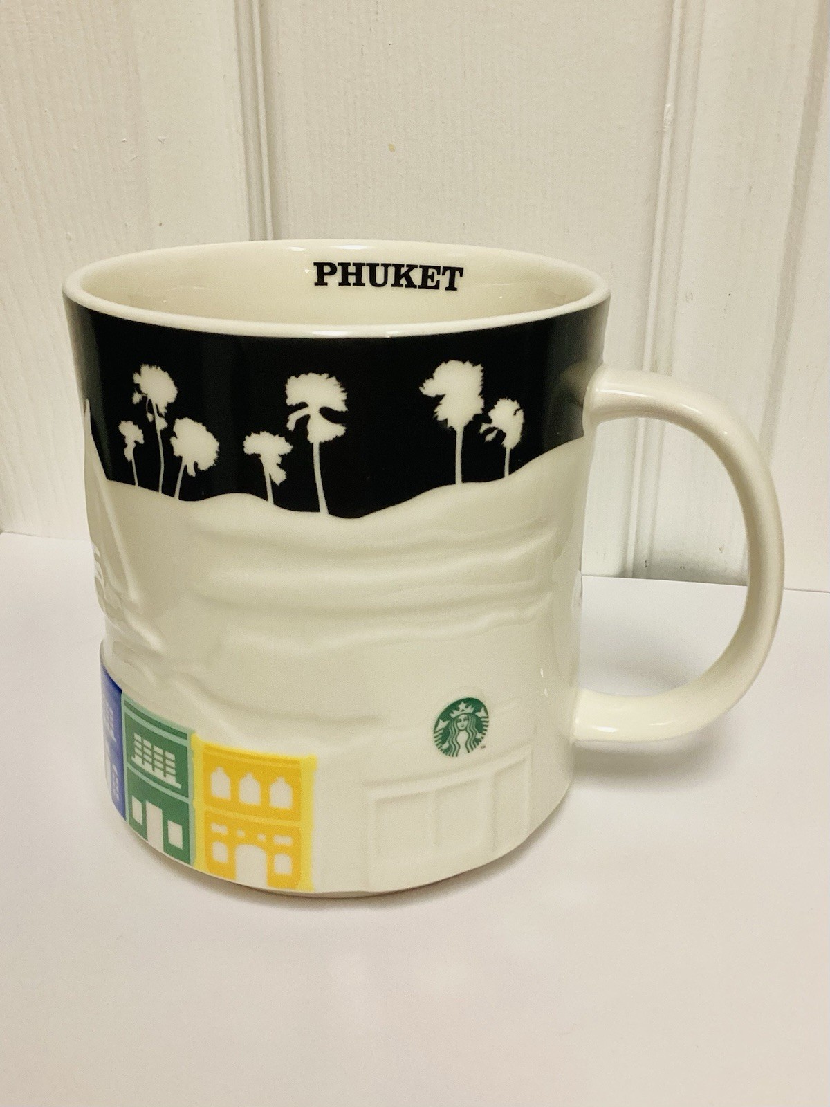 Starbucks Collector Series Phuket Relief Mug Thailand 16 Oz Excellent!