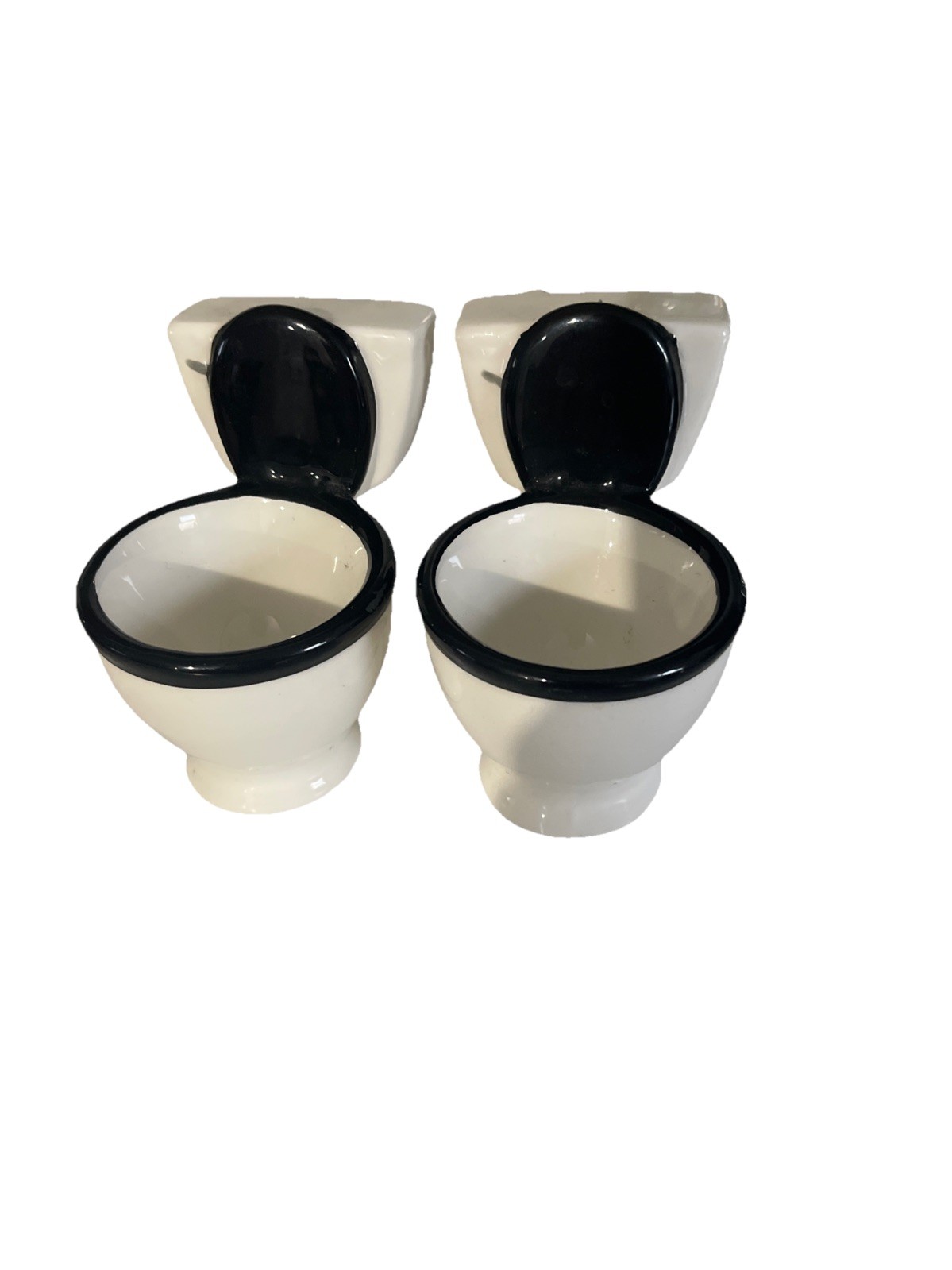 BigMouth Inc. Toilet Shots Mugs, 2 Count, White and Black, 0.05 liter
