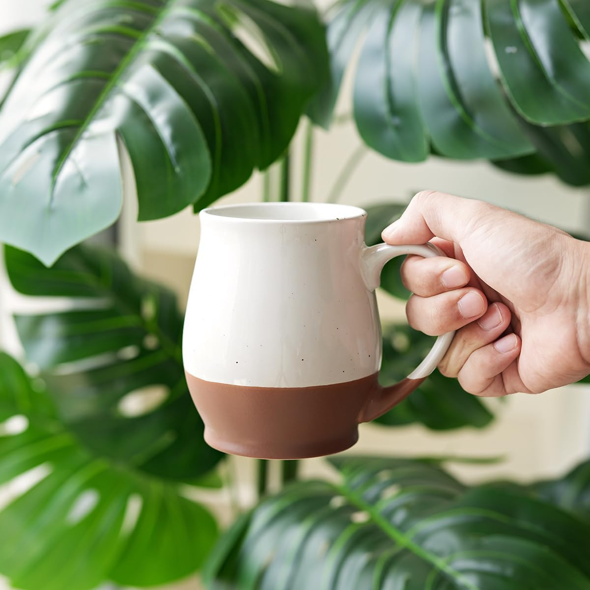Extra Large Ceramic Coffee Mug, 24 Oz, Dishwasher and Microwave Safe, Big Oversi