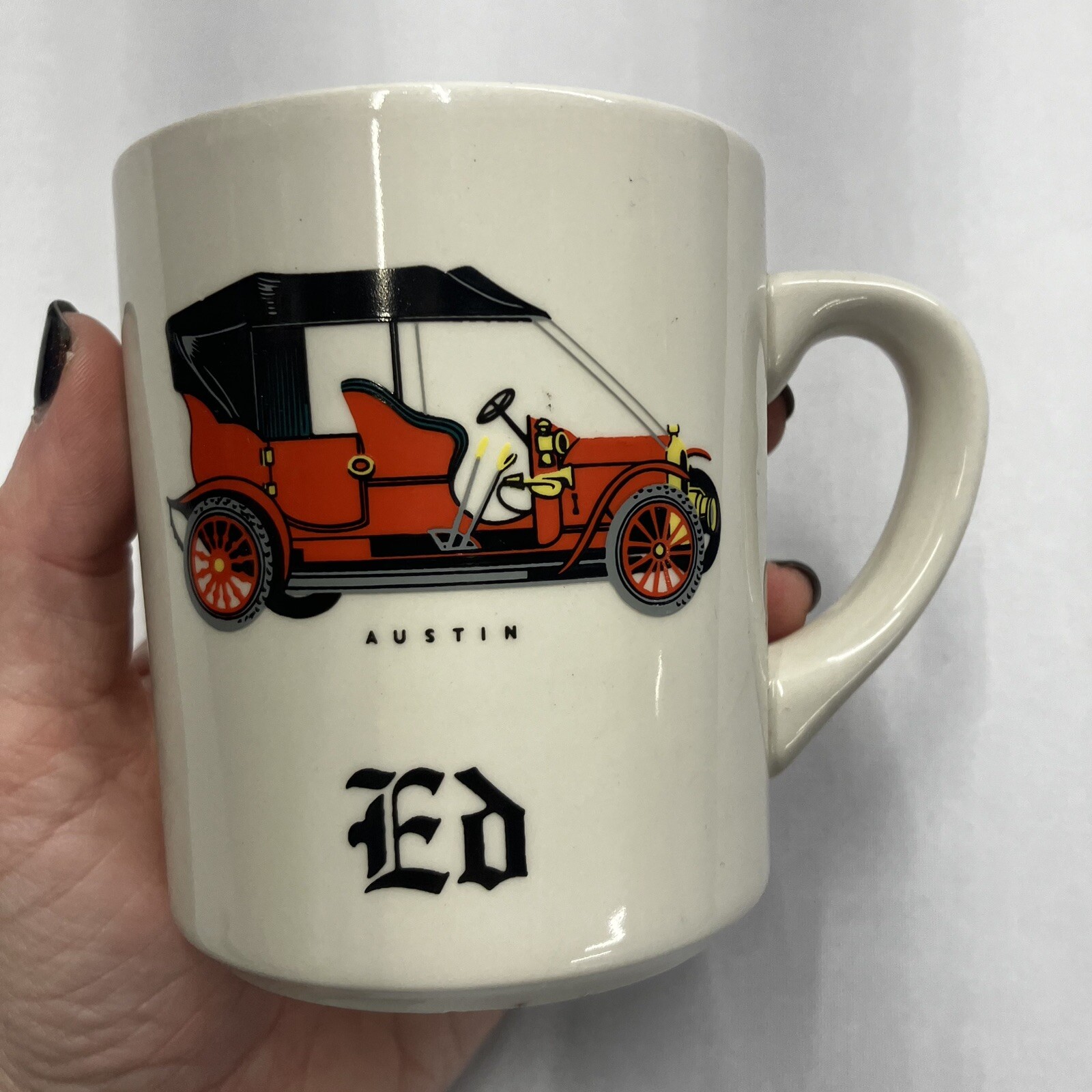 Antique Car Austin Coffee Mug Name Cup Ed Personalized Edward Edmund