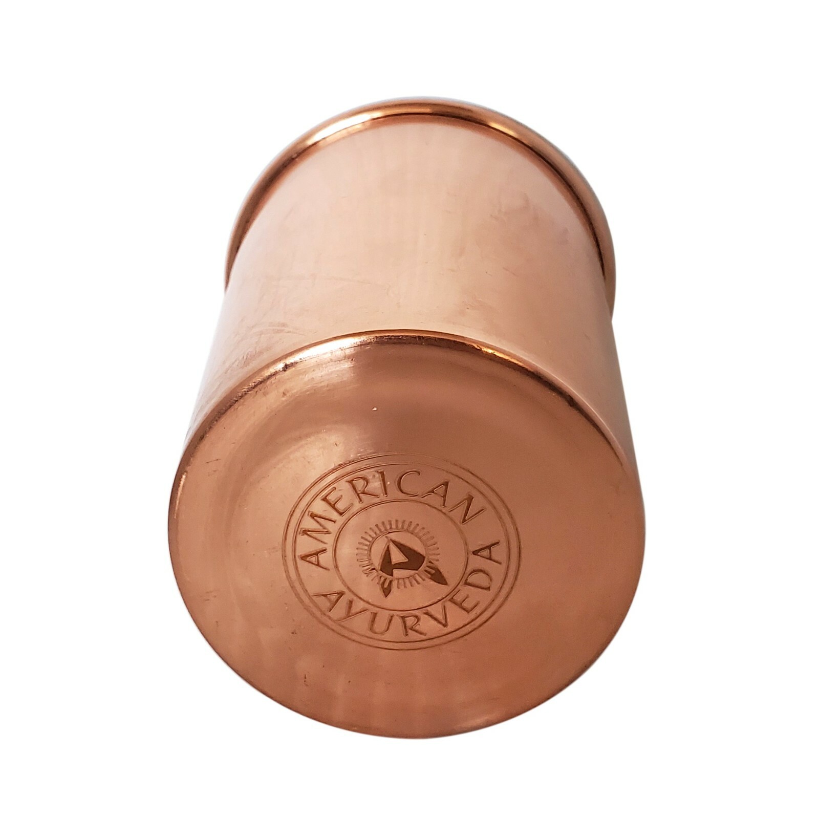 Pure Copper Cup 250ml Tumbler Glass Mug Holistic Health Yoga American Ayurveda