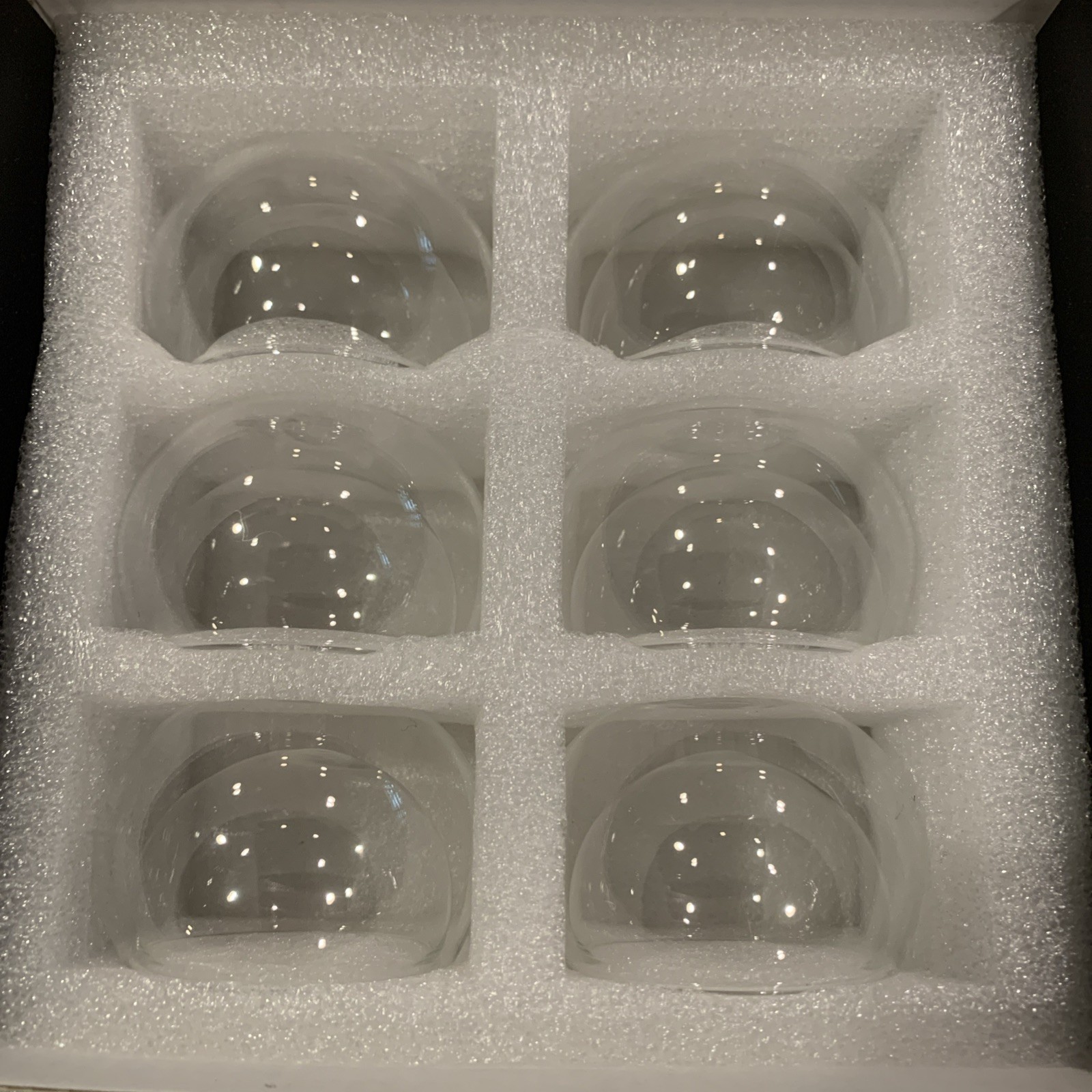 6 Double Walled Borosilicate Heat Resistant Glass Small Tea Cups 2 oz. 60ml