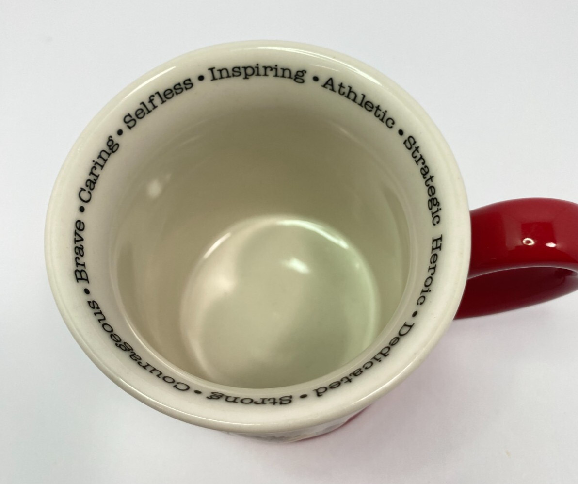 2006 Firefighter Coffee Mug Cup Papel Giftware 12 oz Brave Caring Selfless